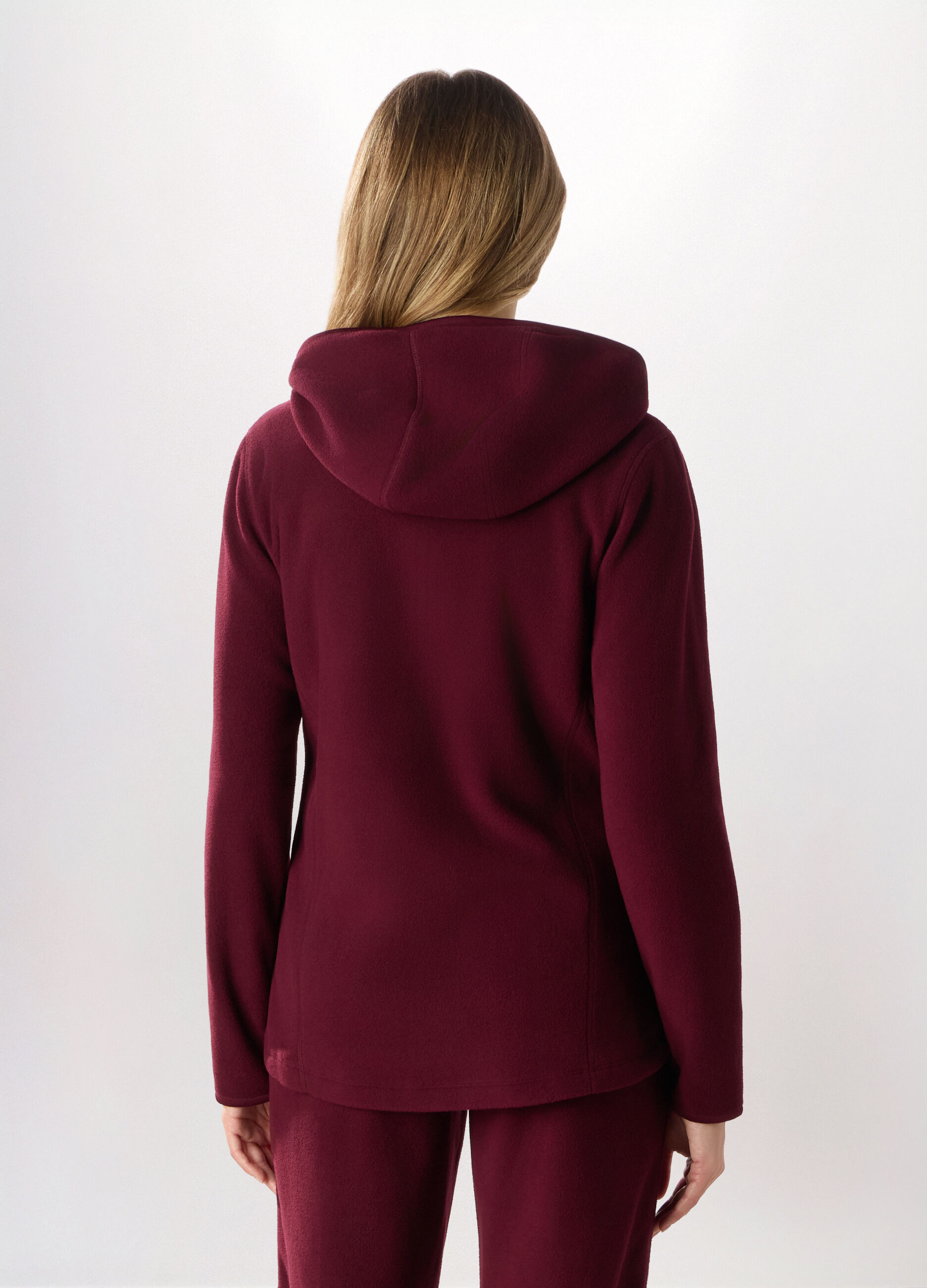 Felpa con cappuccio in pile donna Holistic fitness_1