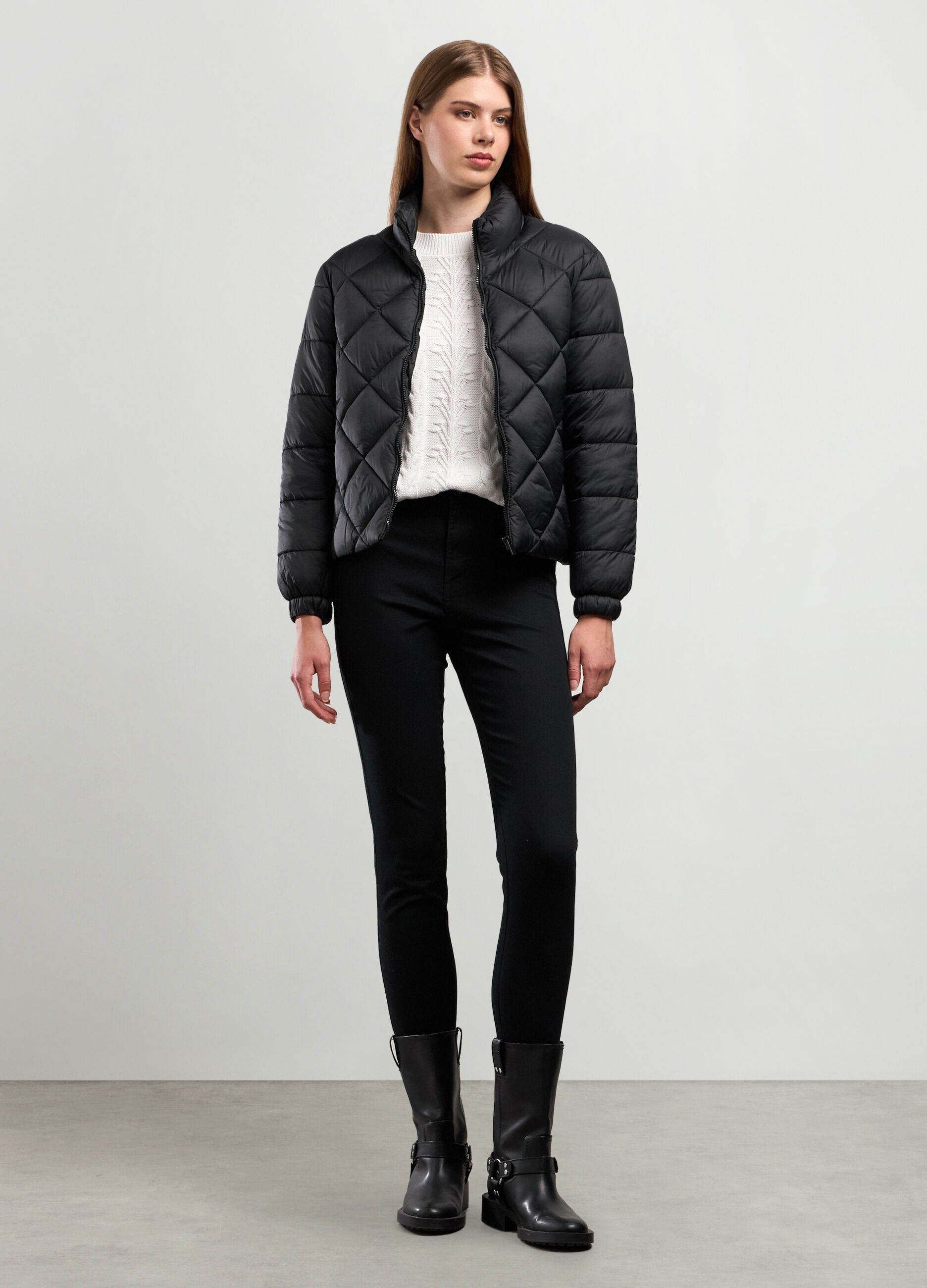 Giubbino imbottito full zip donna_0