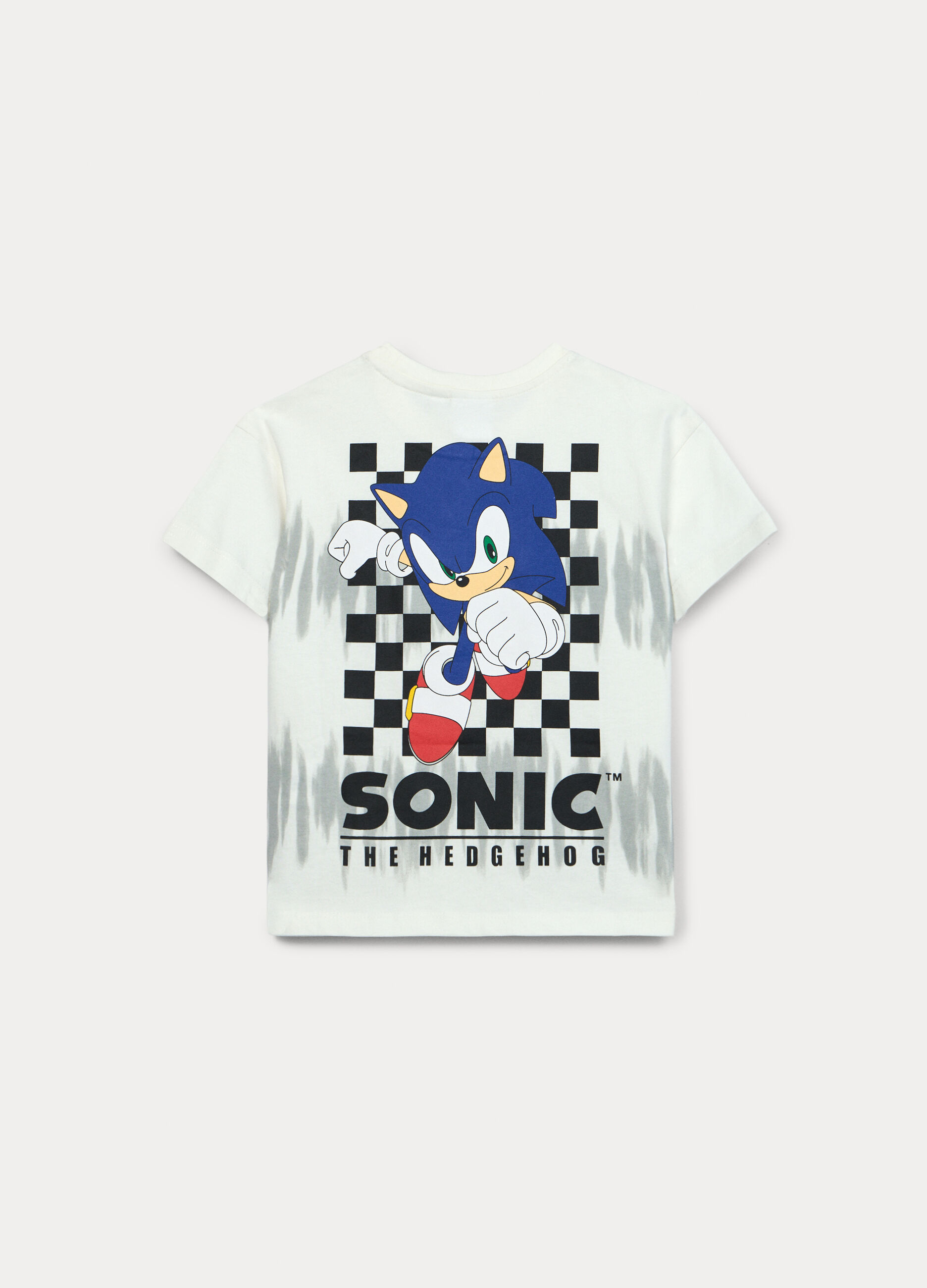 T-shirt Sonic in jersey di puro cotone bambino_1