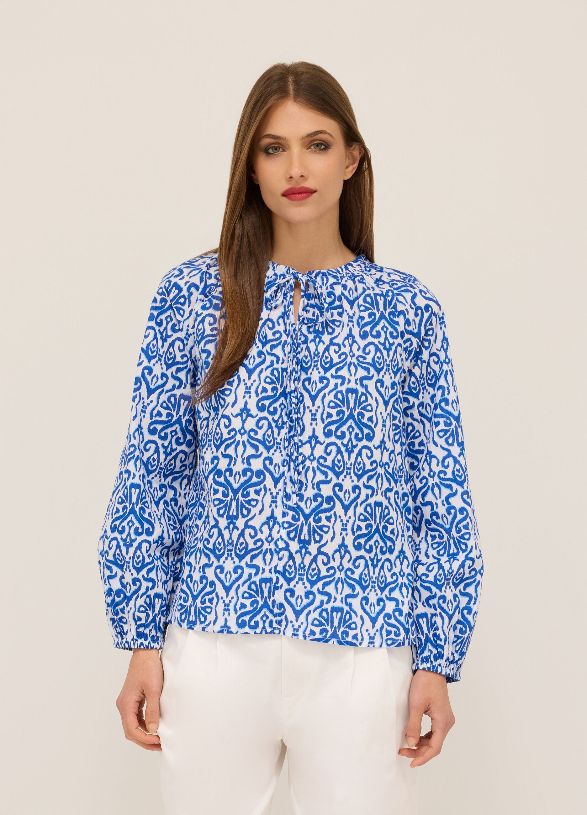 Blusa in puro cotone donna_0