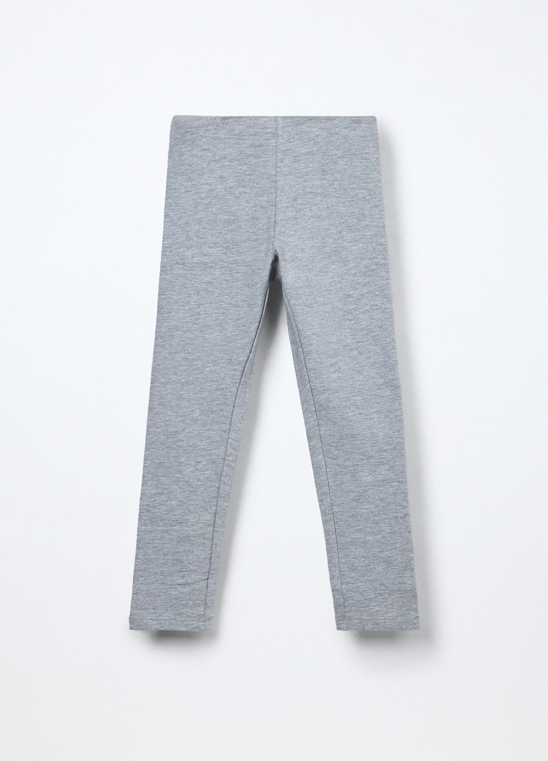 Leggings in french terry di cotone stretch bambina_0