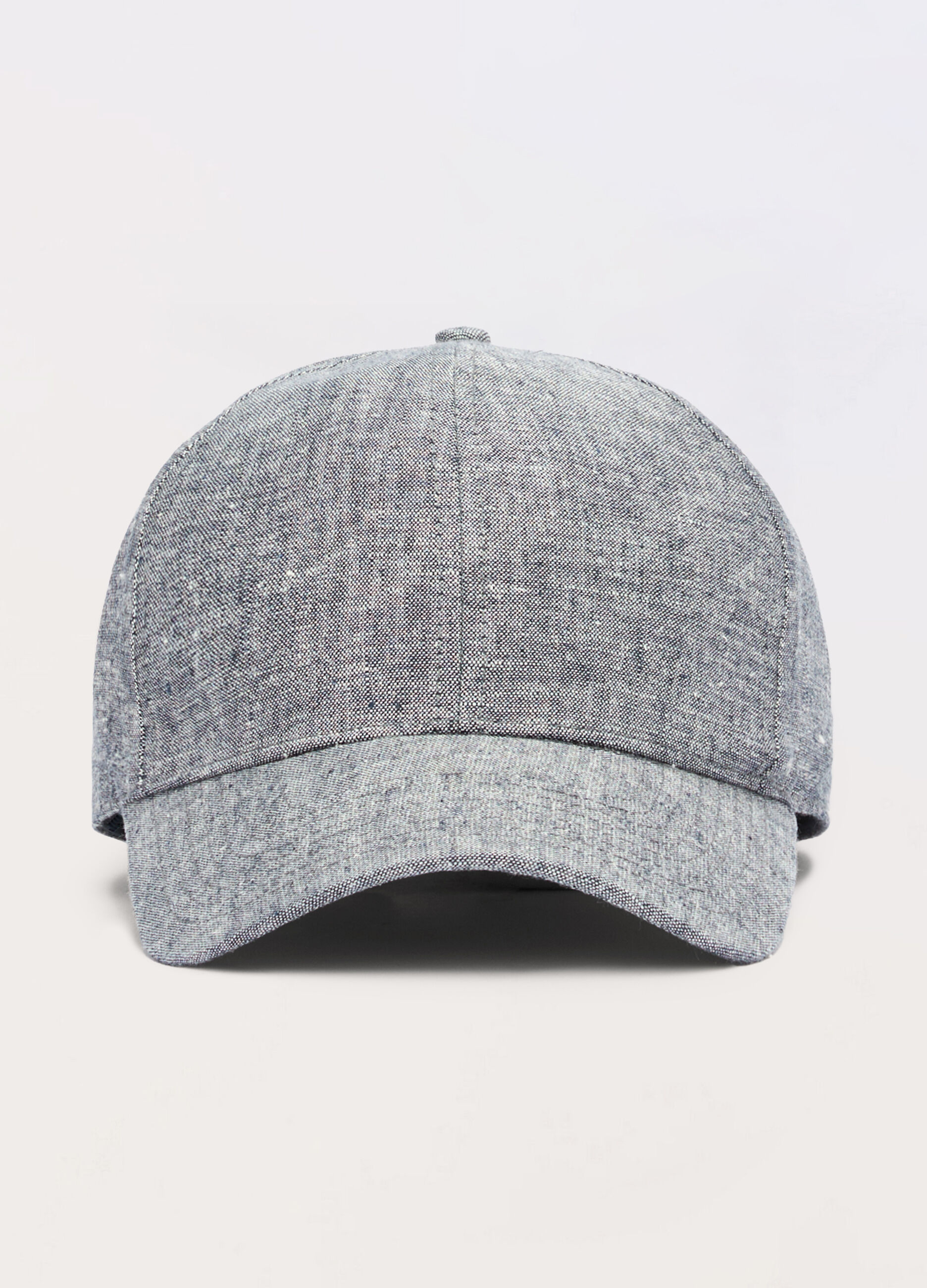 Cappello baseball in cotone e lino uomo_0