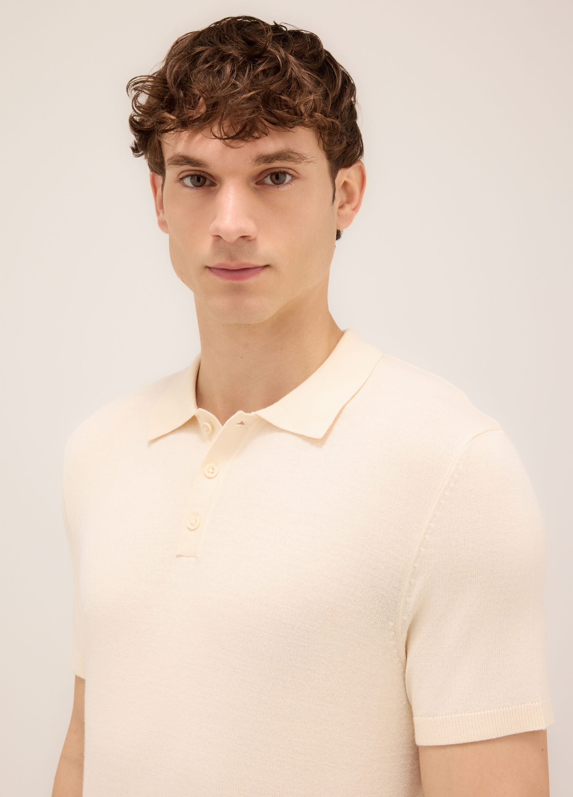 Polo in misto viscosa uomo_2