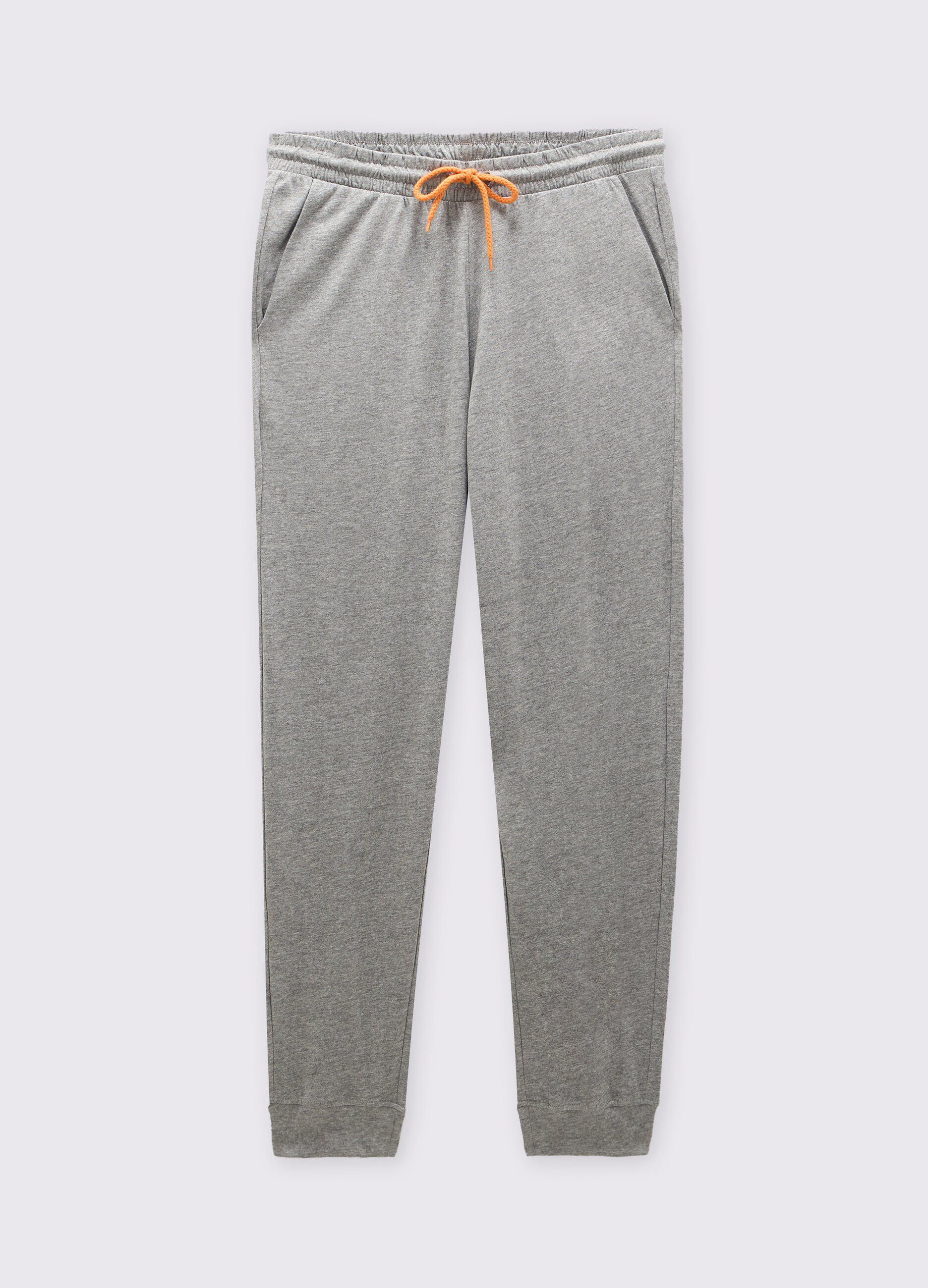Pantalone pigiama in puro cotone jersey uomo_0