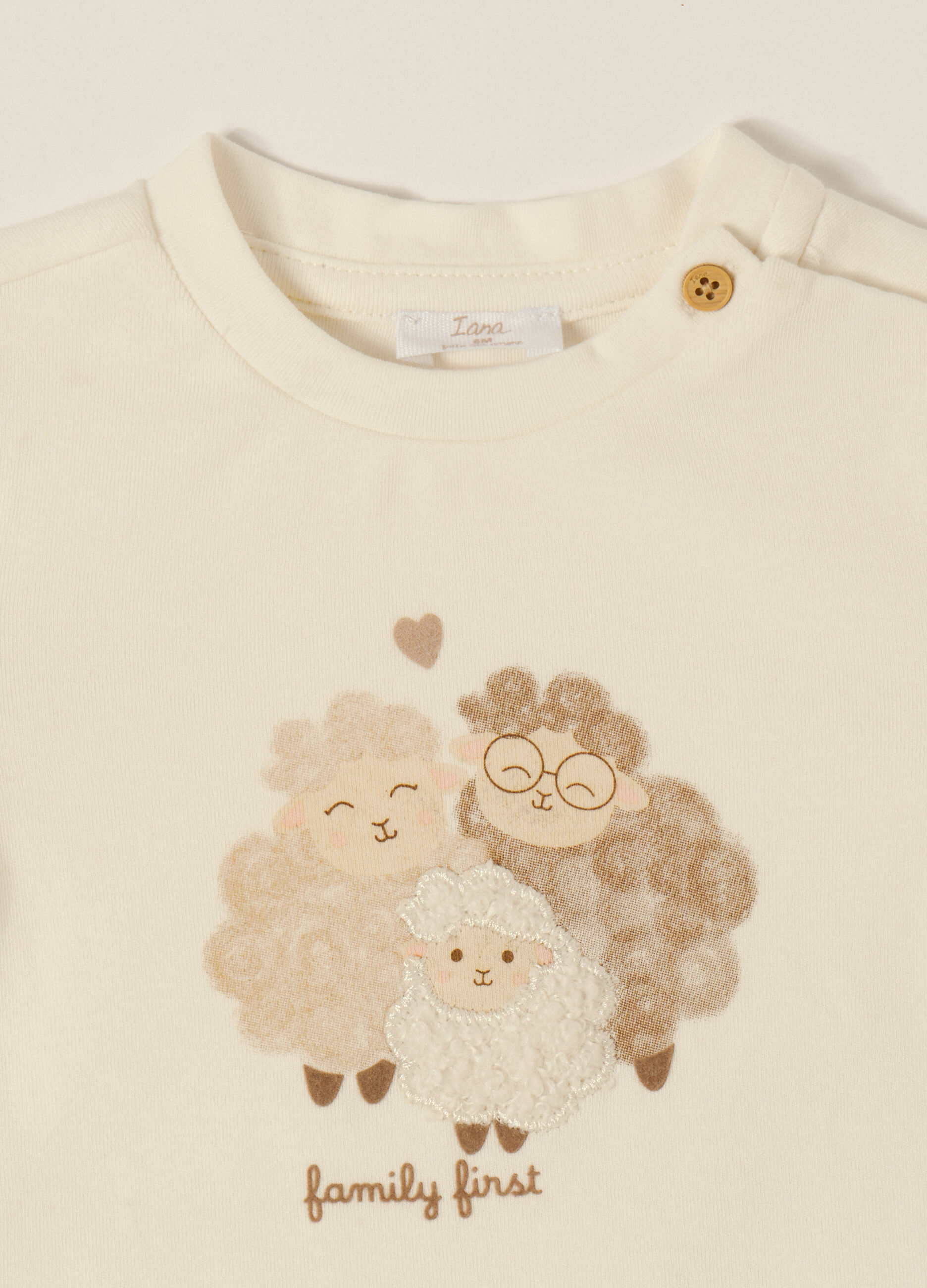 Set bianco e beige per neonato_2