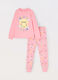 Set pigiama lungo in puro cotone bambina_0