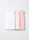 Pack 3 canotte in costina di puro cotone _1