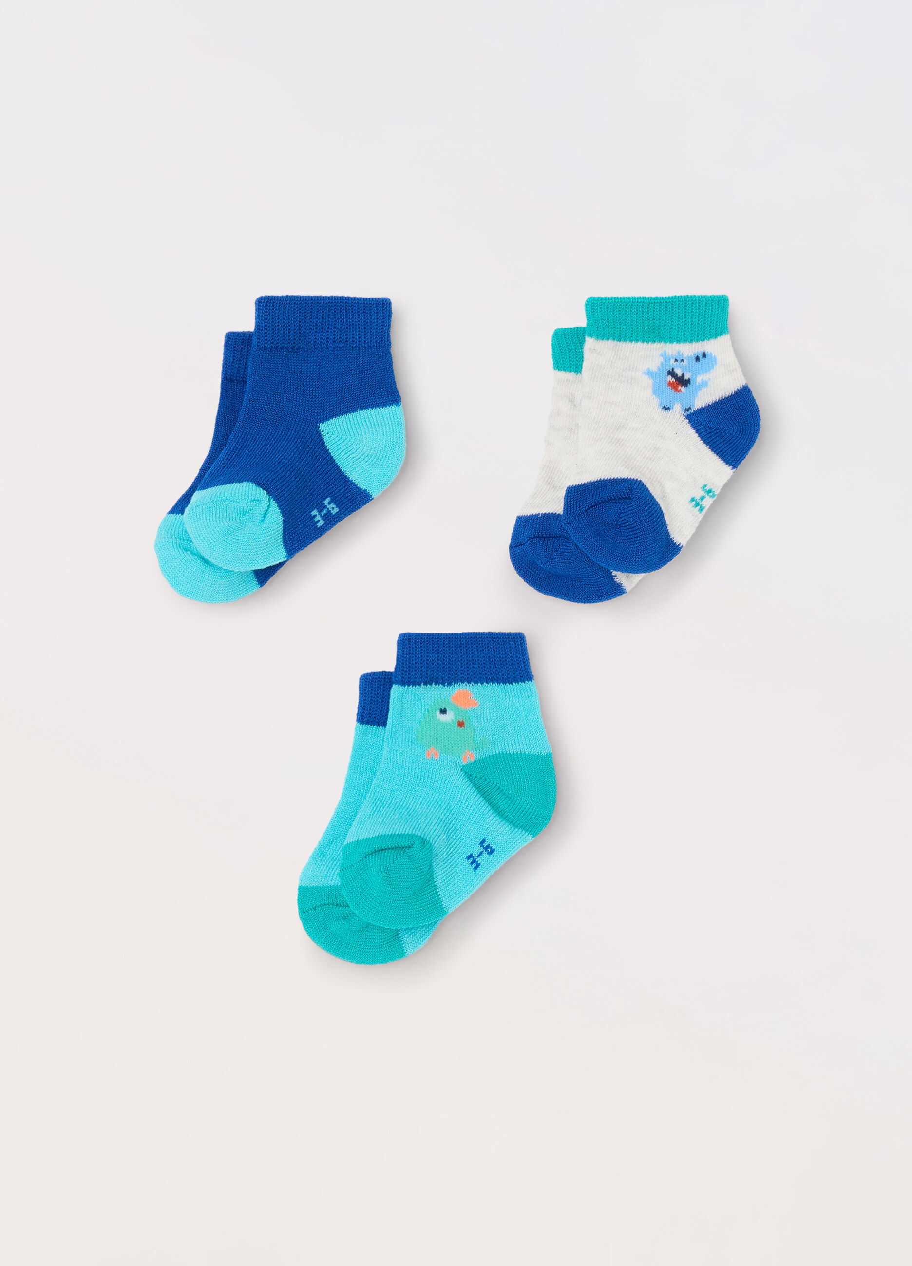 Pack 3 calze corte misto cotone neonato_0