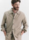 Giacca a camicia in lino e cotone uomo_1
