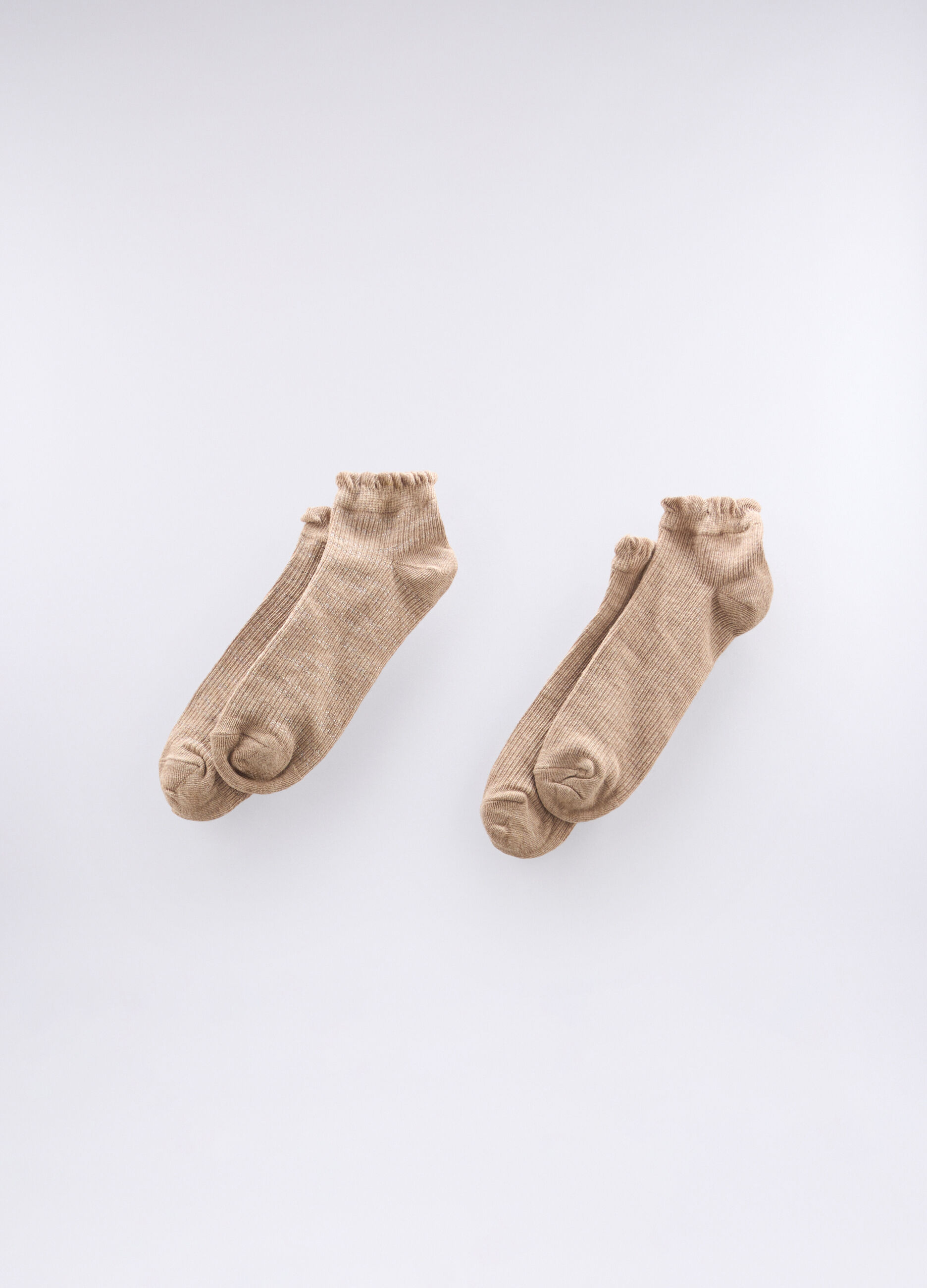 Pack 2 calze corte in cotone stretch donna_0