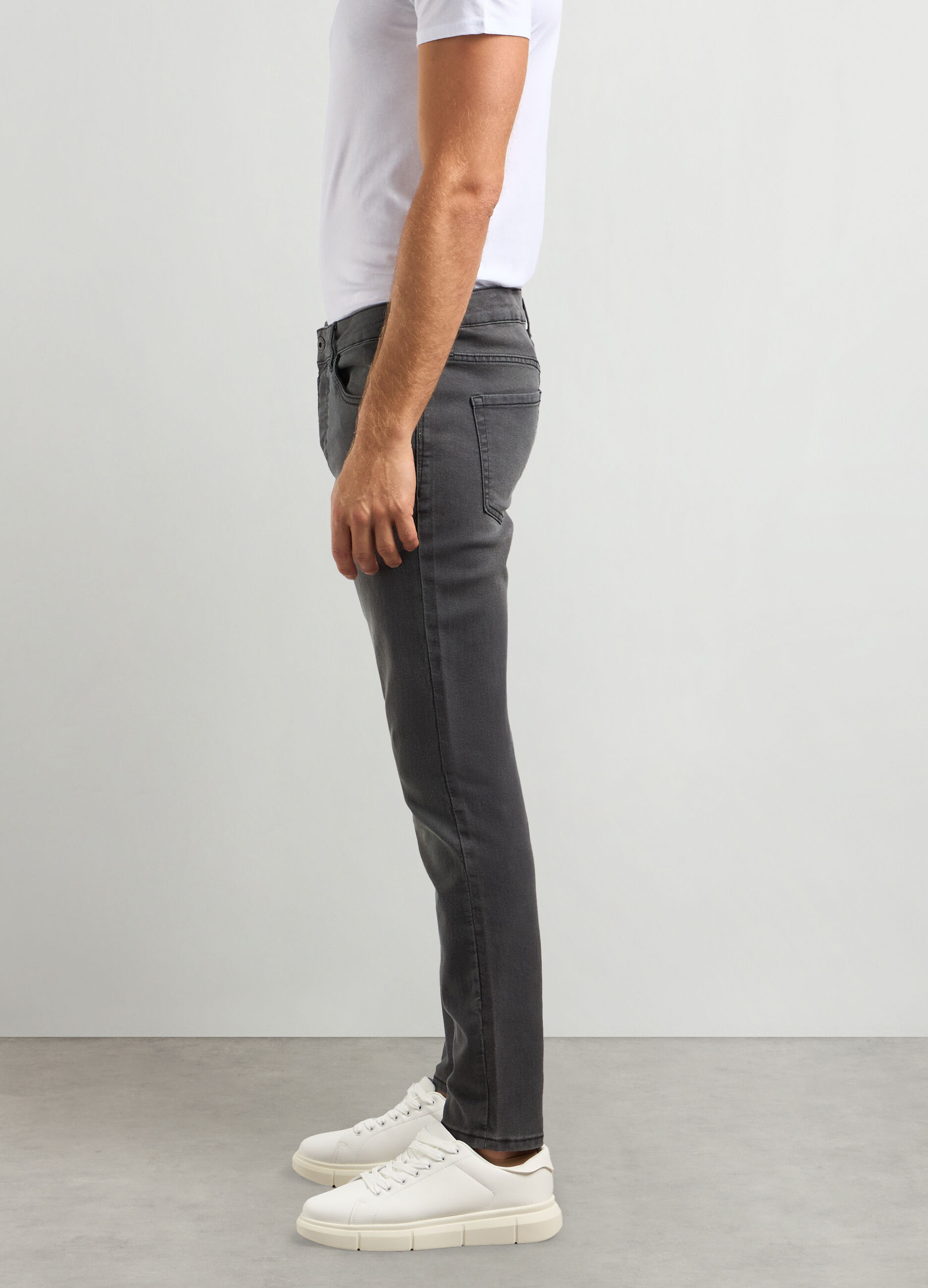 Jeans skinny fit in cotone stretch uomo_2
