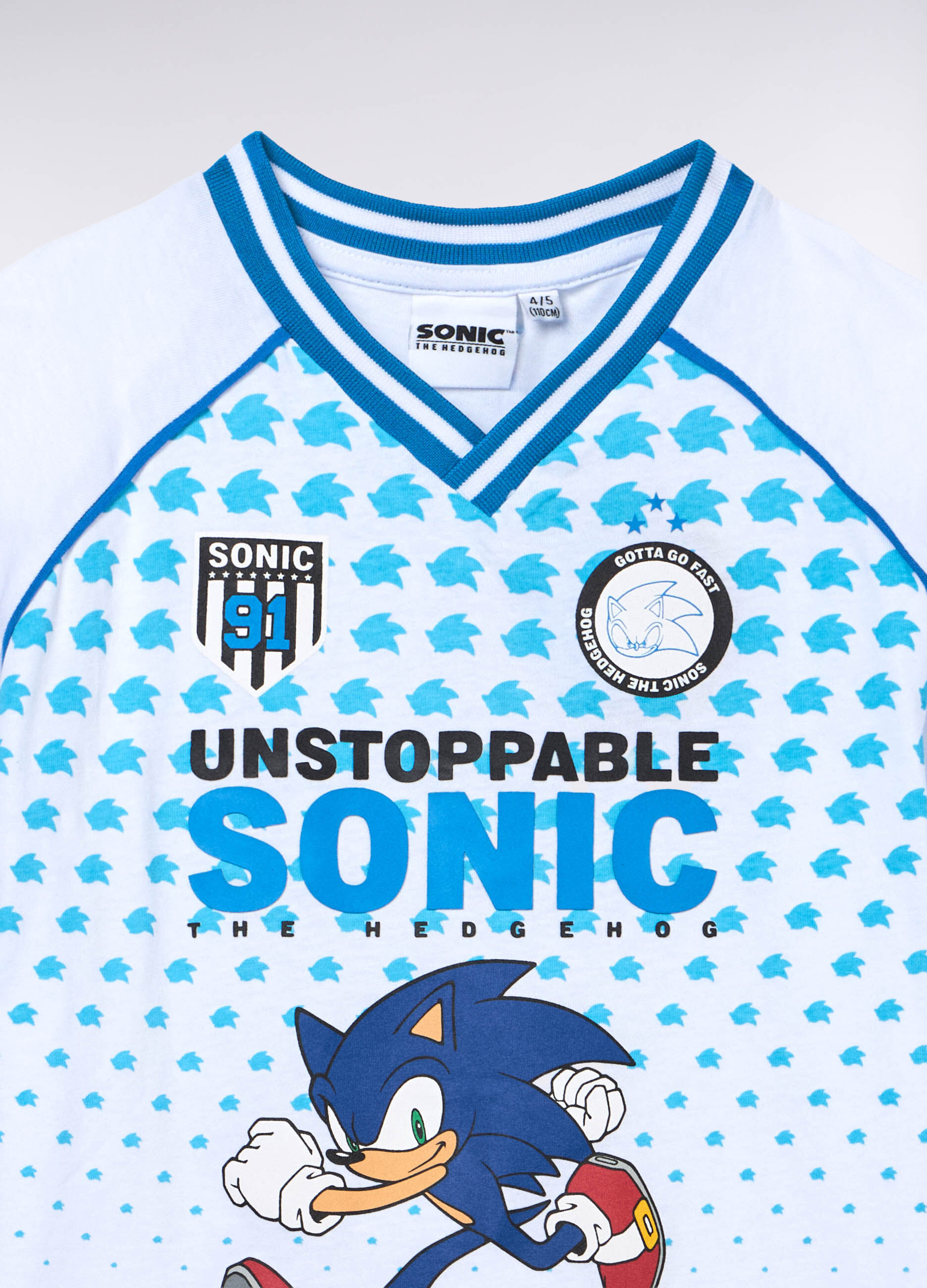 Jogging set Sonic in jersey di puro cotone bambino_2