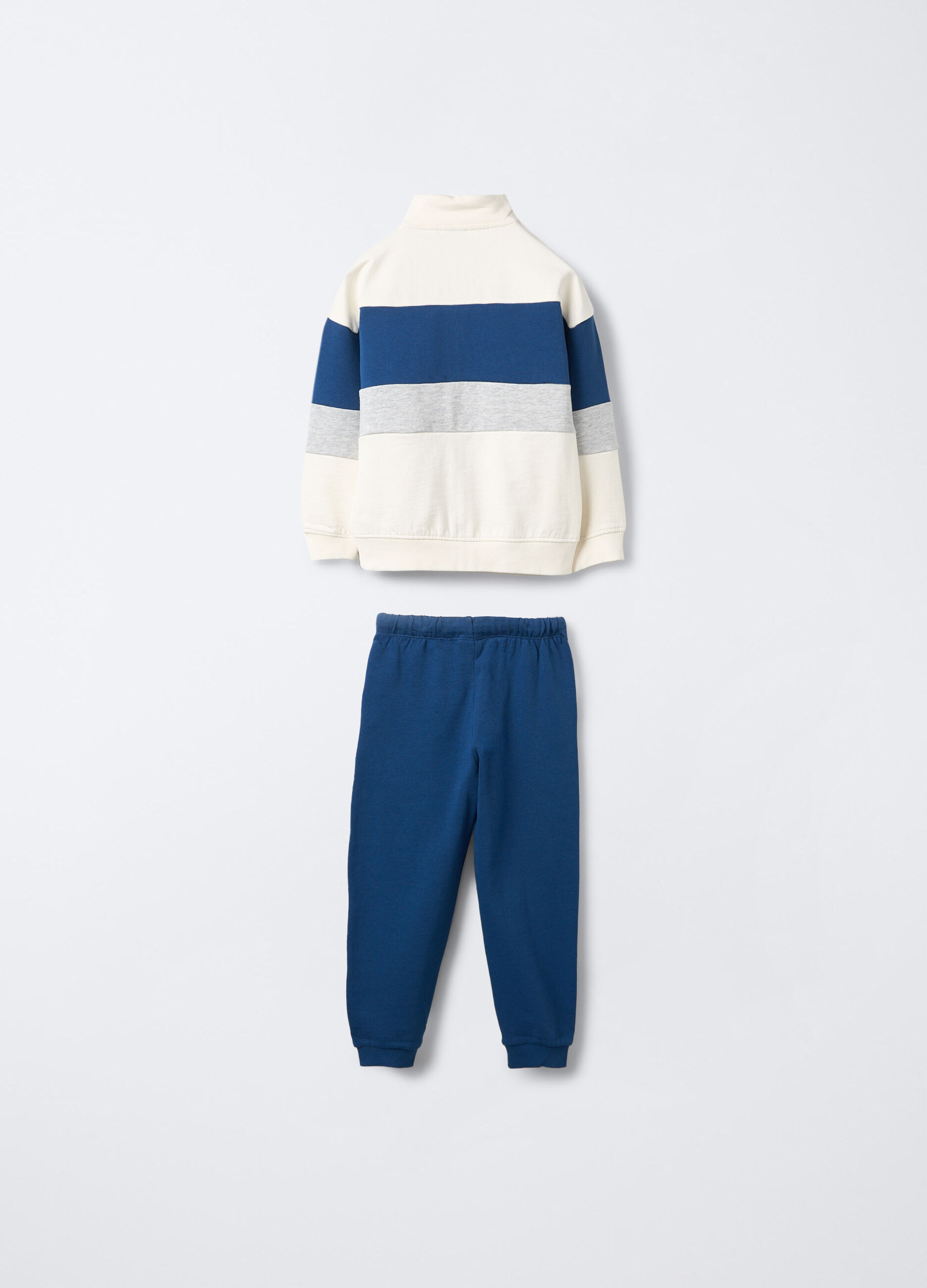 Jogging set in puro cotone garzato bambino_1