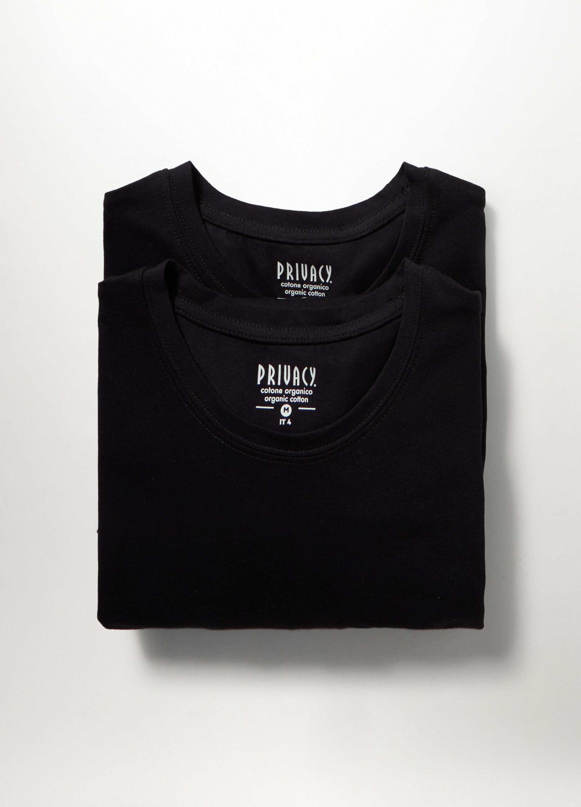 2 pack T-shirt girocollo in cotone stretch uomo_0