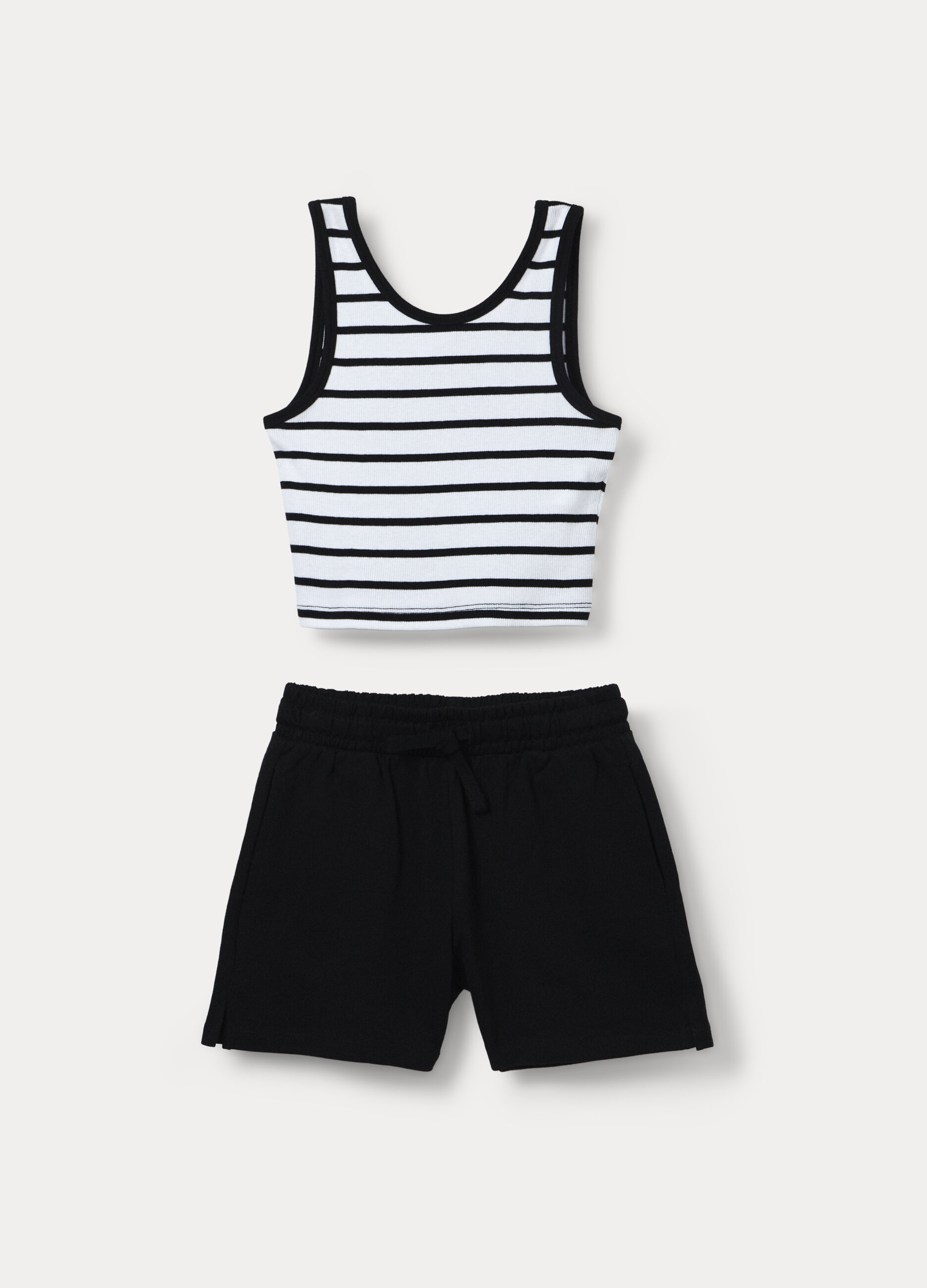 Jogging set in cotone stretch ragazza_0