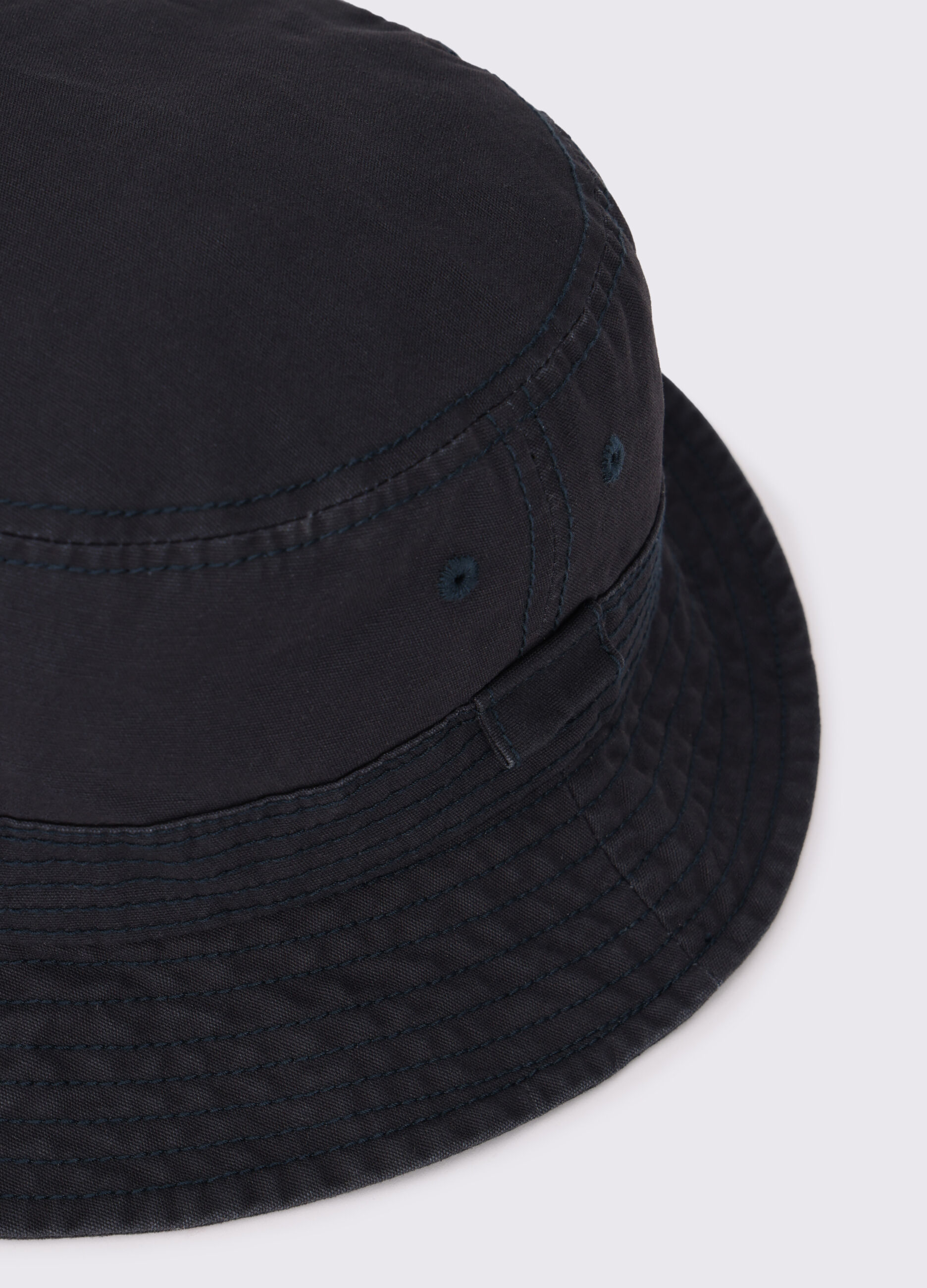 Cappello bucket in tela di cotone uomo
