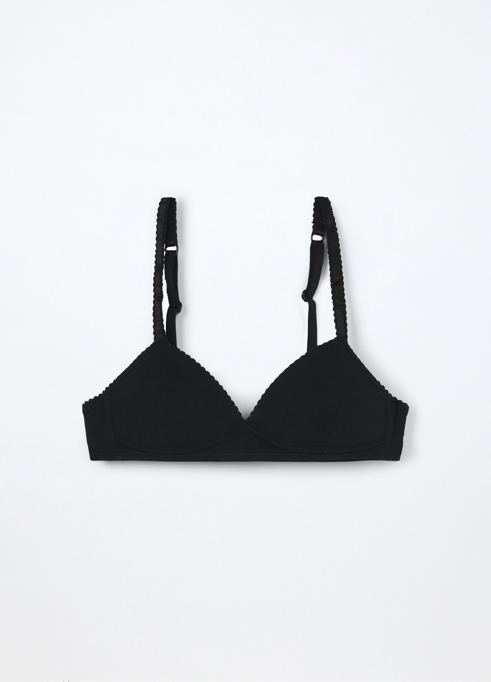 Reggiseno a triangolo in jersey di cotone stretch ragazza_0