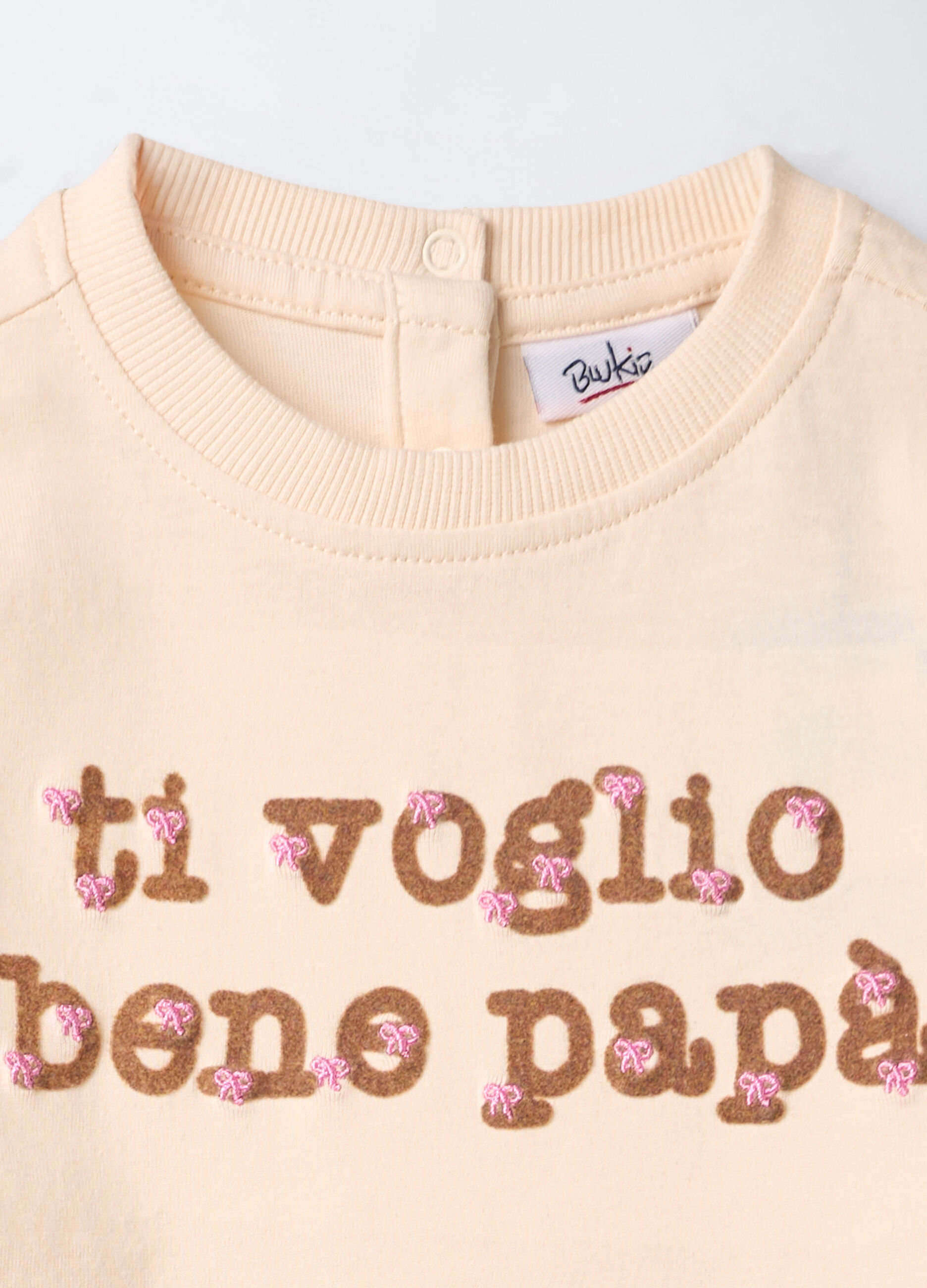 T-shirt girocollo in jersey di puro cotone bimba_2