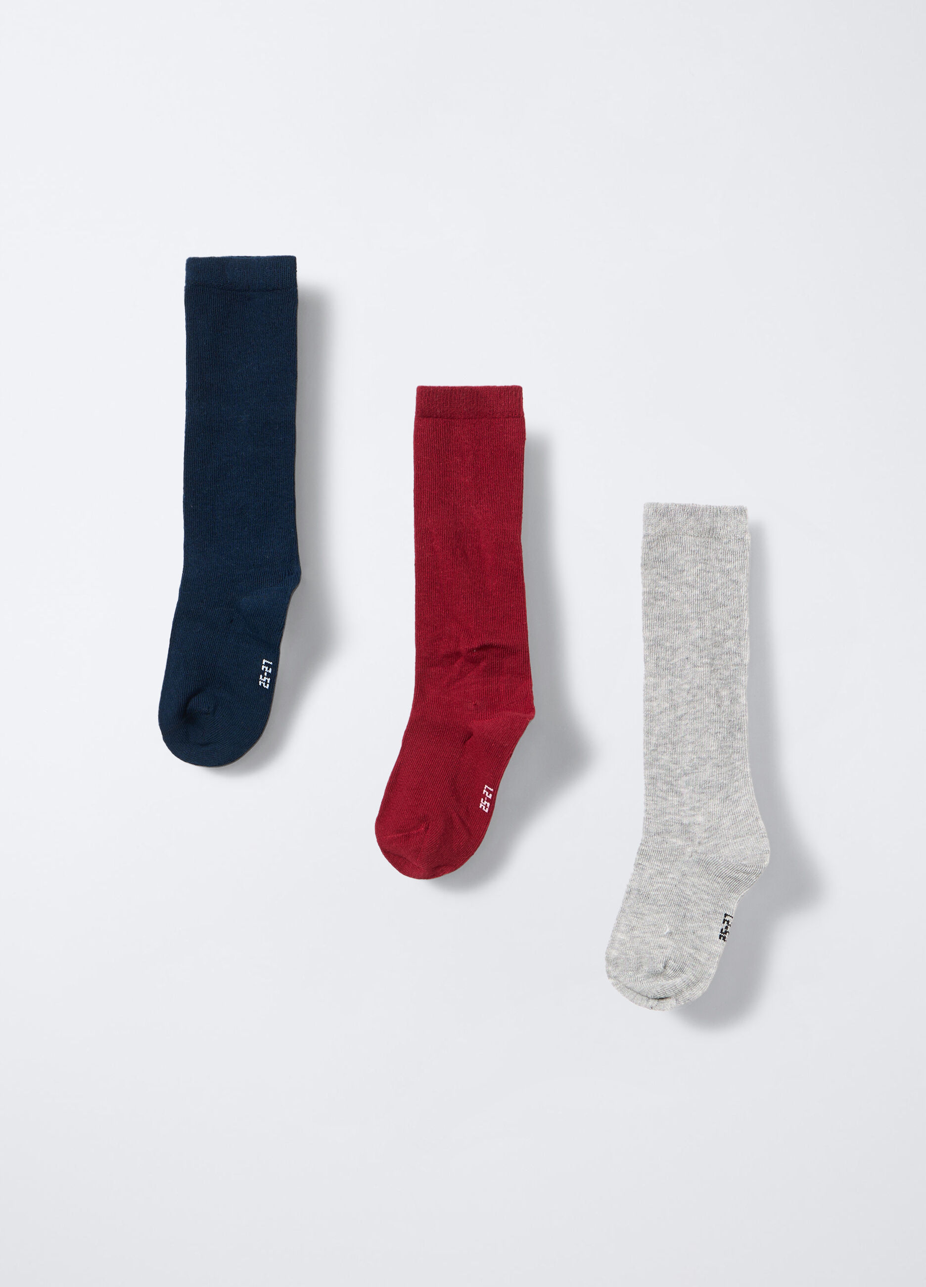 Pack 3 calze lunghe misto cotone bambino_1