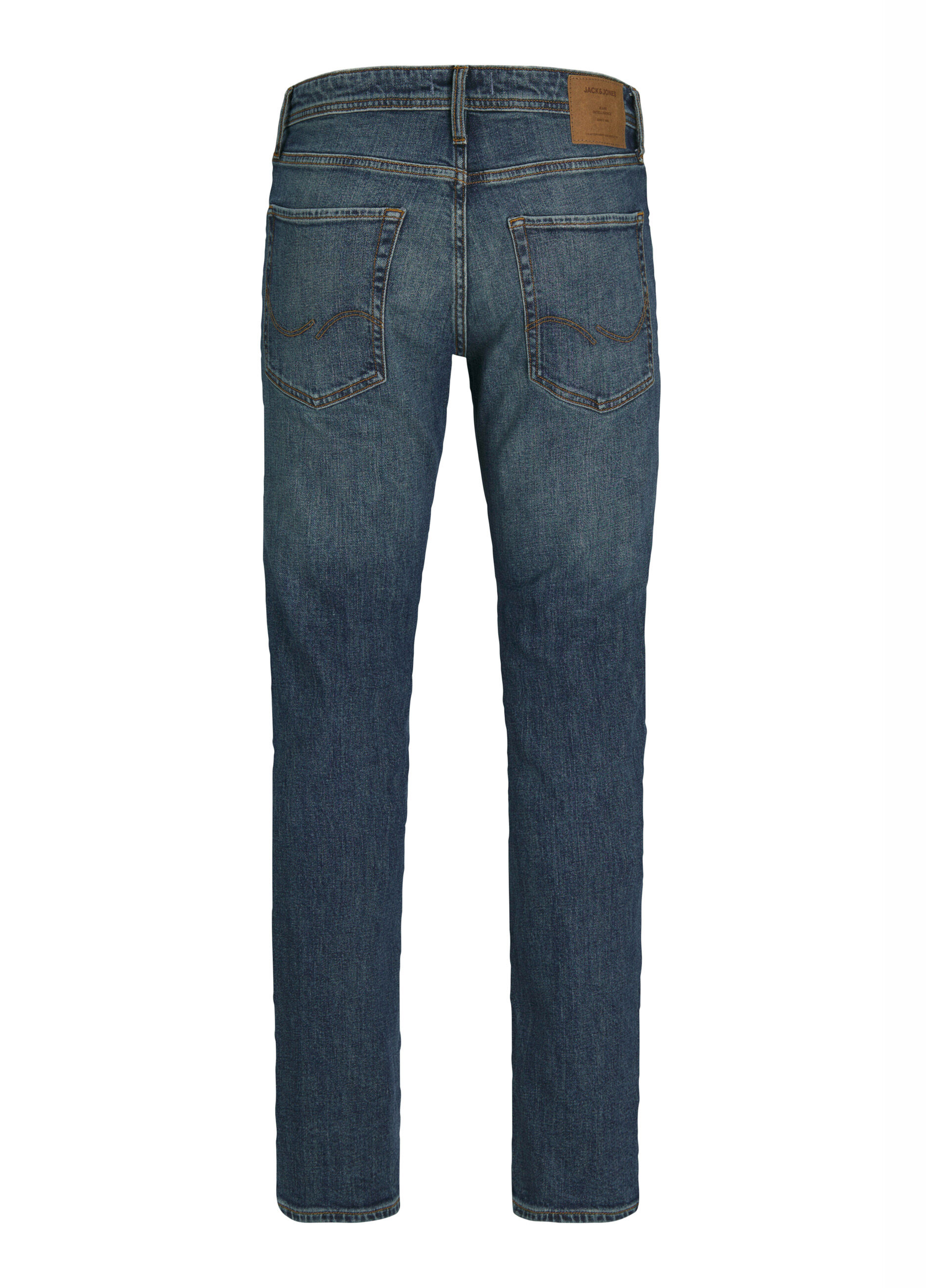 Jeans regular fit in denim lavato uomo_7