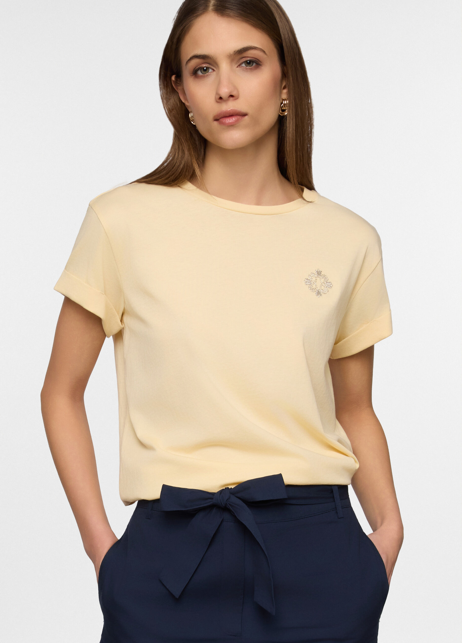 T-shirt girocollo donna_0