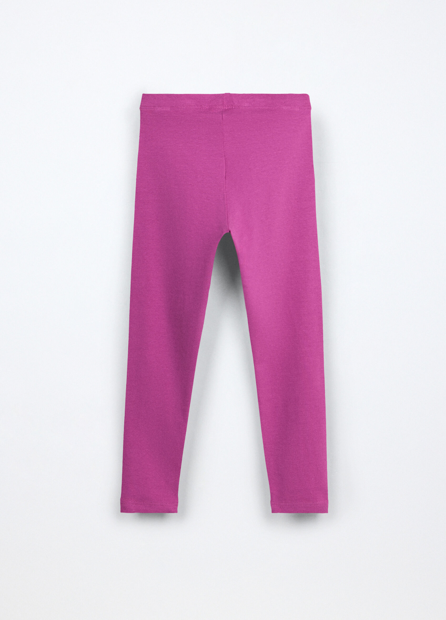 Leggings in jersey di cotone stretch bambina_1