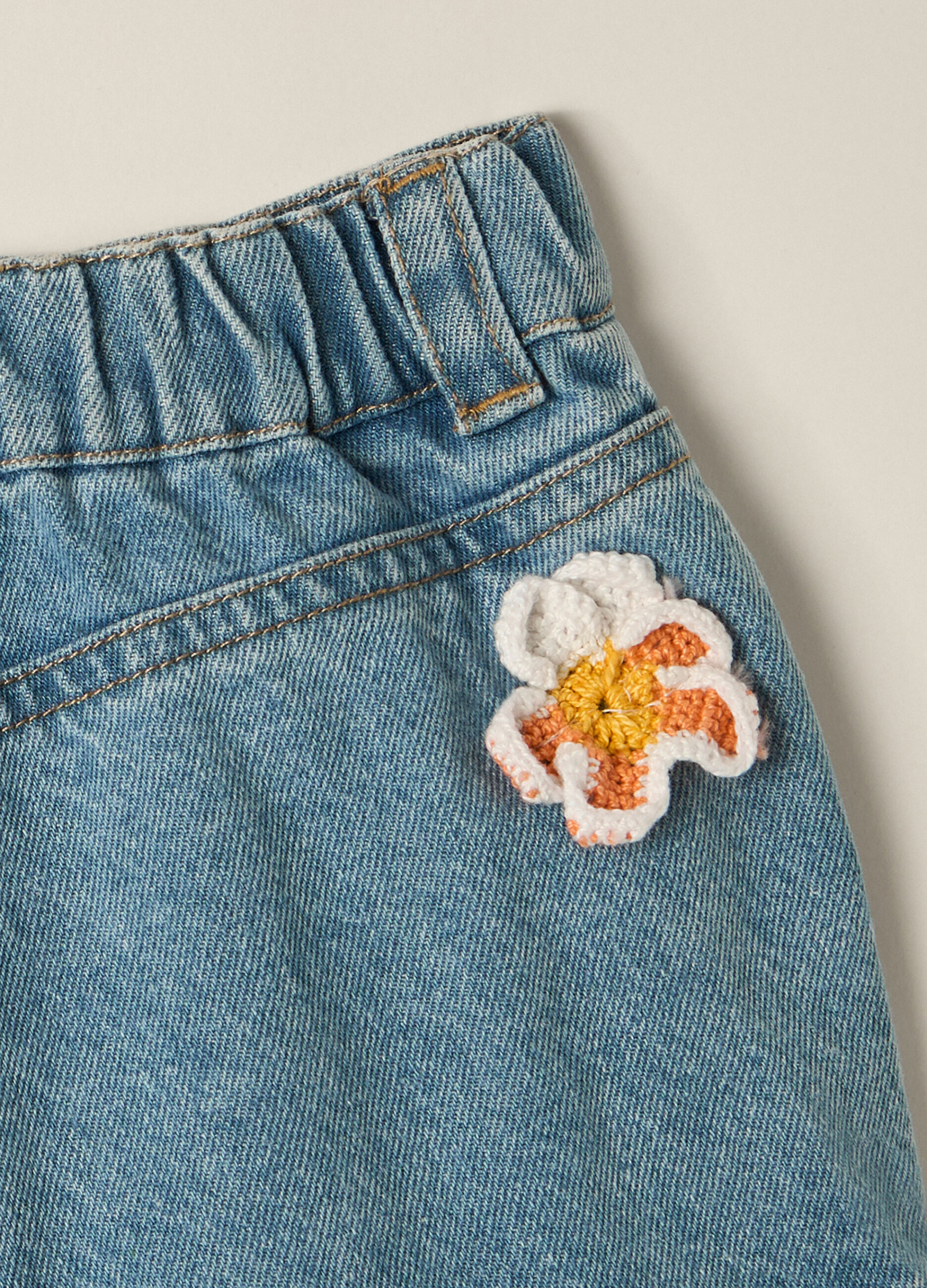 Gonna-pantalone in puro cotone IANA neonata_1