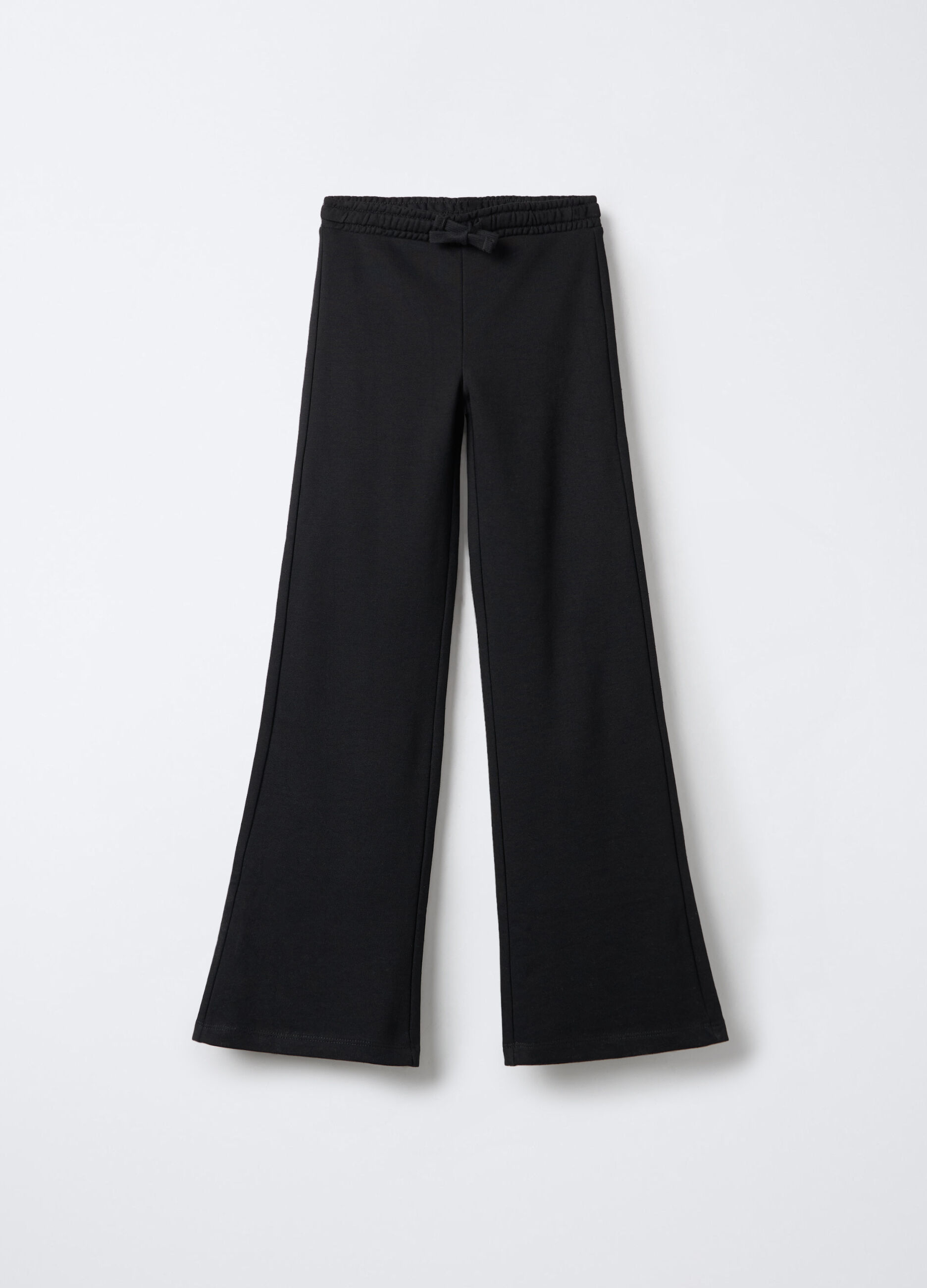 Jogger in misto cotone garzato Flare Fit ragazza_0