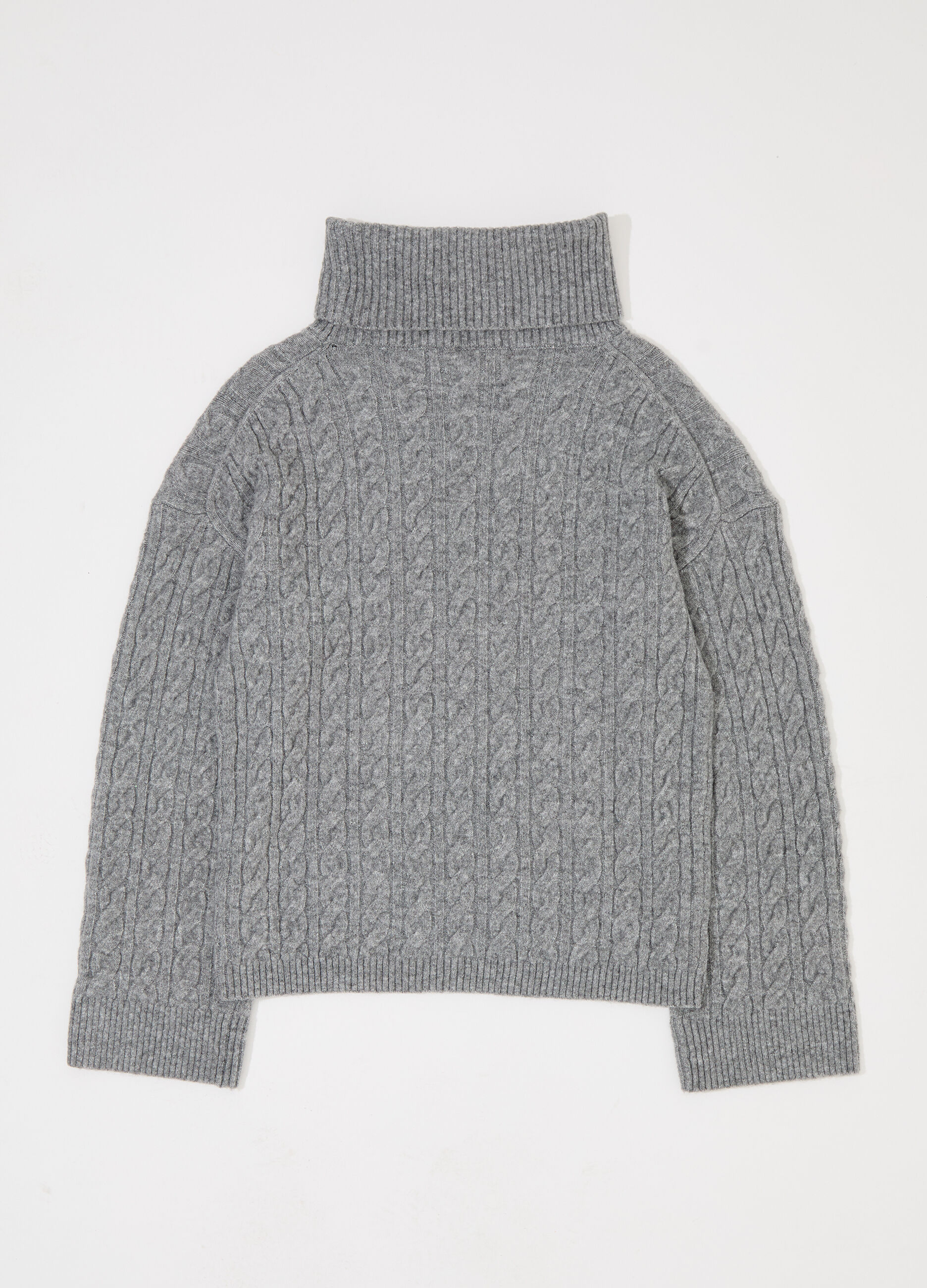 Dolcevita in misto lana a trecce donna_5