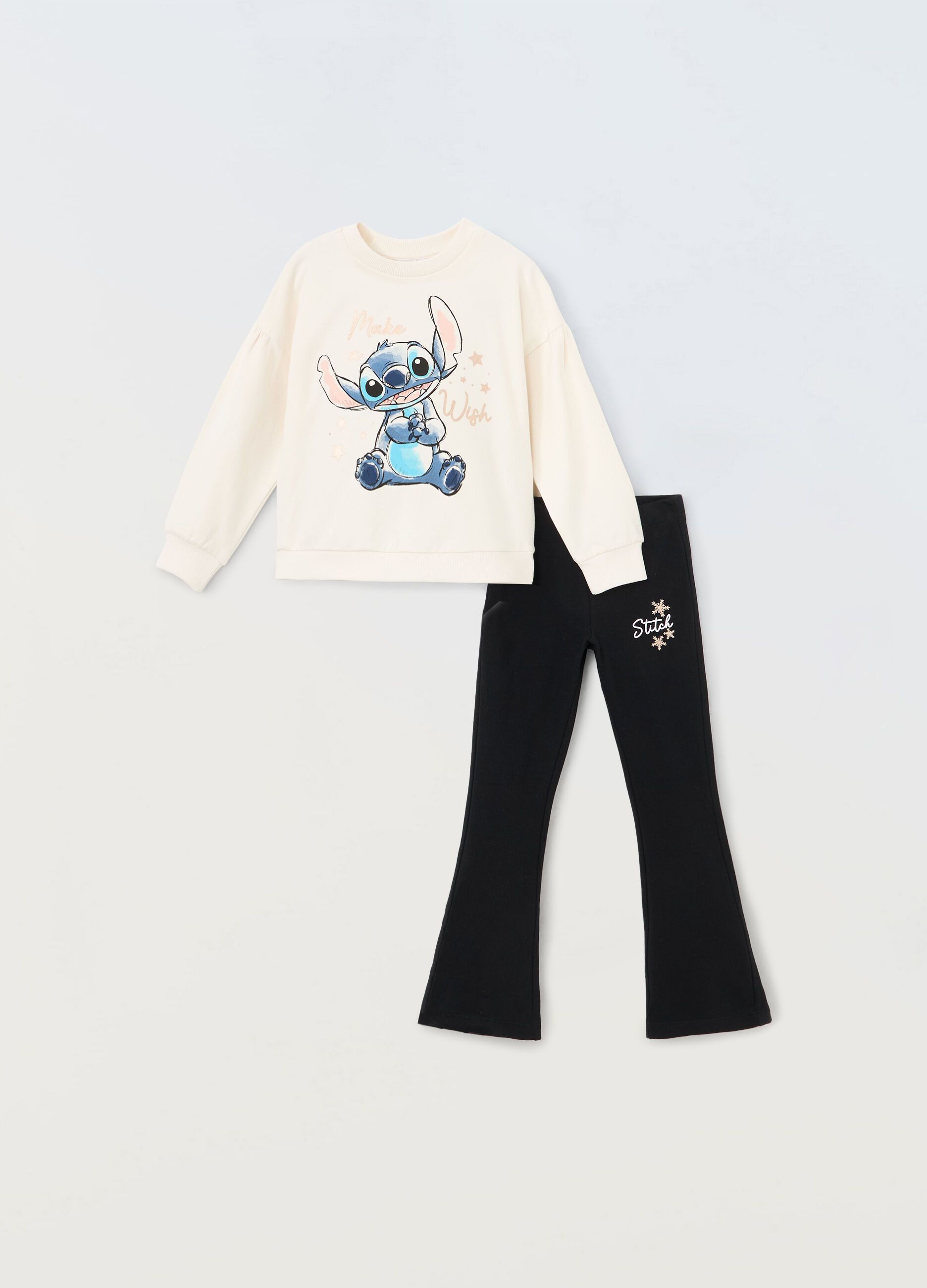 Jogging set in cotone stretch bambina_0