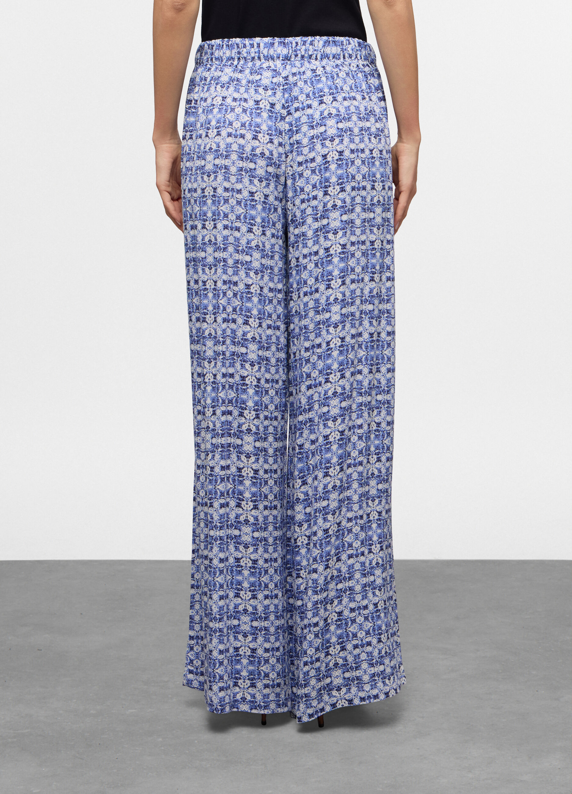 Pantaloni Fit Straight in pura viscosa donna_1
