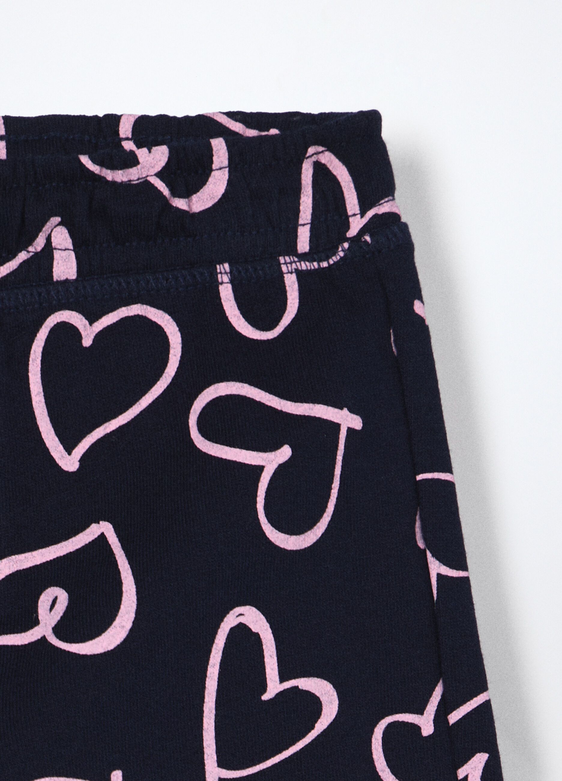 Jogger in french terry di puro cotone neonata_2