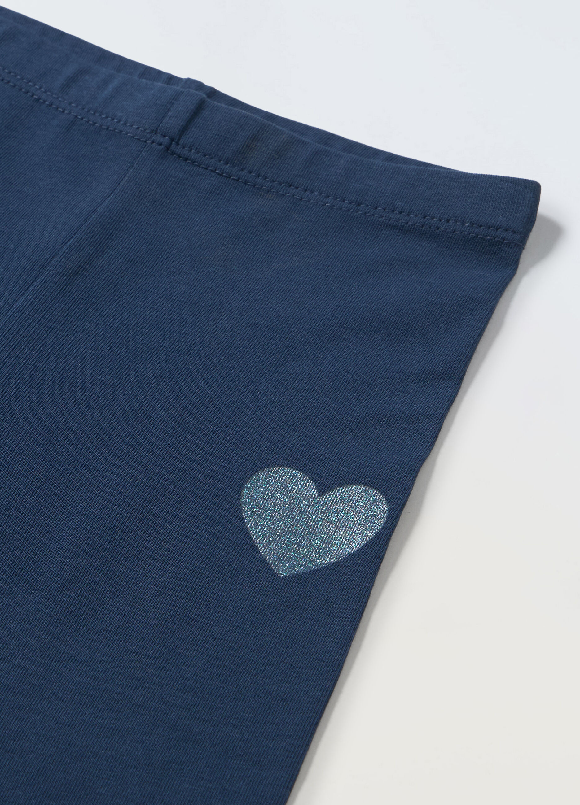 Leggings in cotone stretch bambina_1