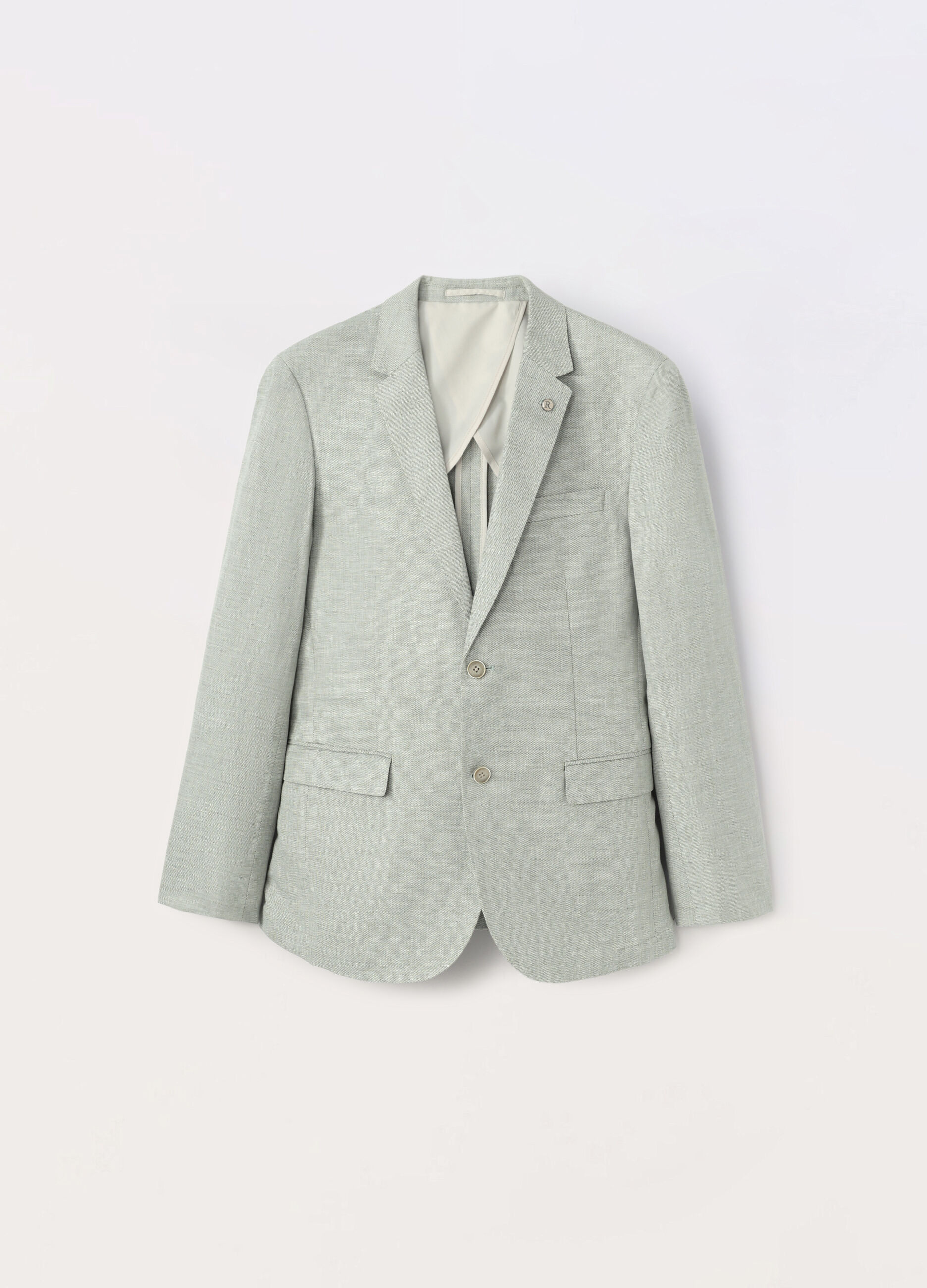 Blazer in cotone e lino uomo