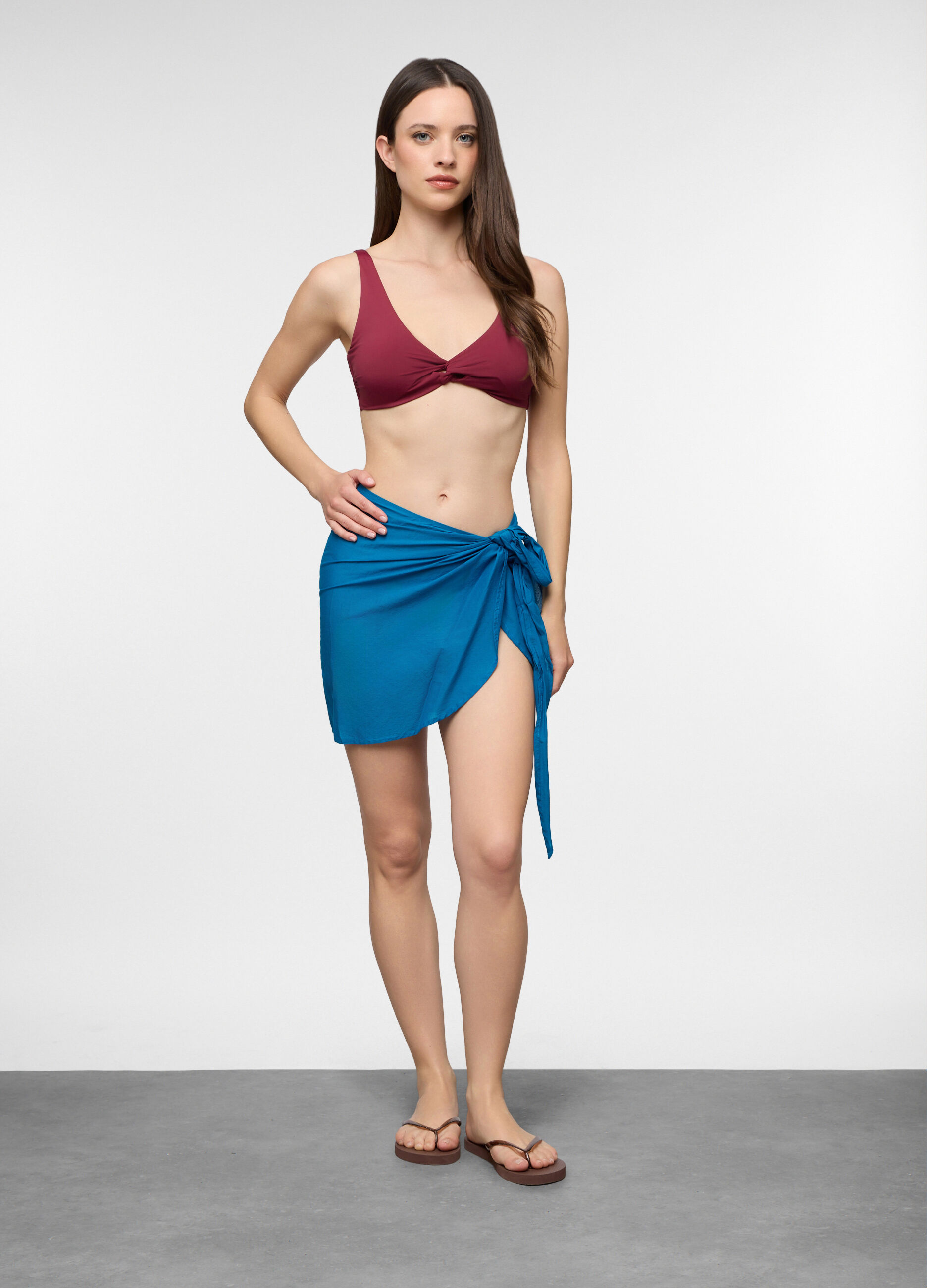 Costume bikini top Halter fitted donna
