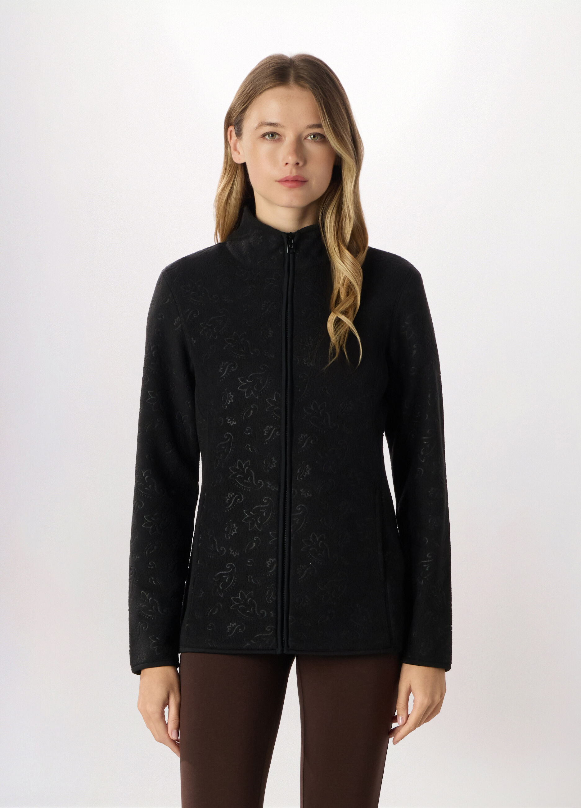 Felpa full zip in pile donna Holistic fitness_0