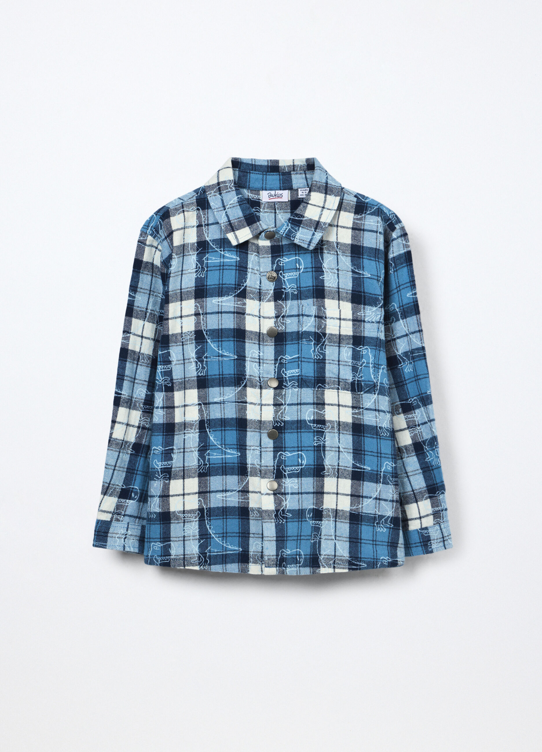 Camicia in flanella di puro cotone bambino_0