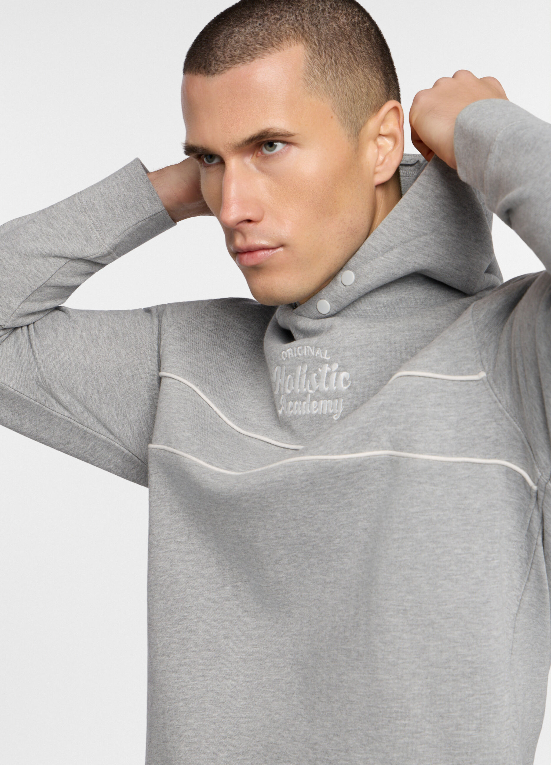 Felpa con cappuccio in misto cotone_2