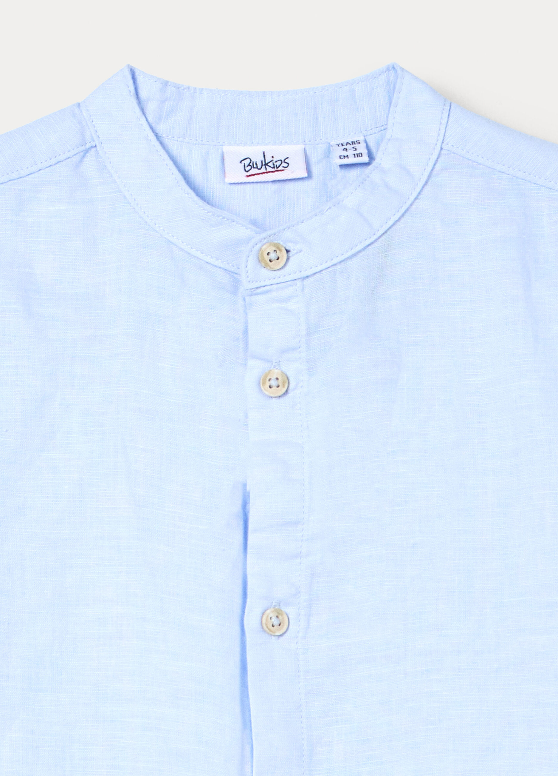 Camicia regular fit misto lino bambino_2