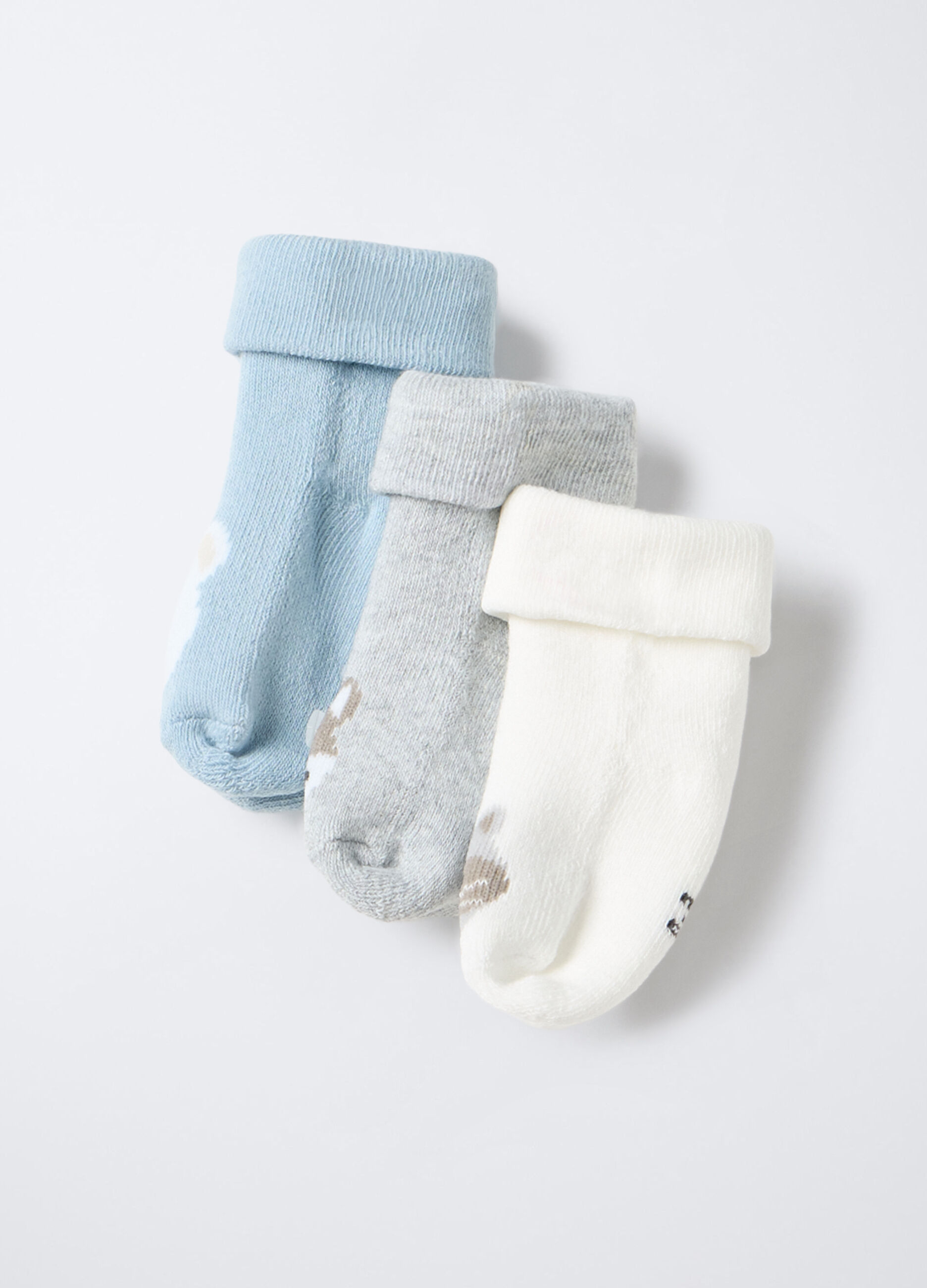 Pack 3 calze in spugna misto cotone stretch _0