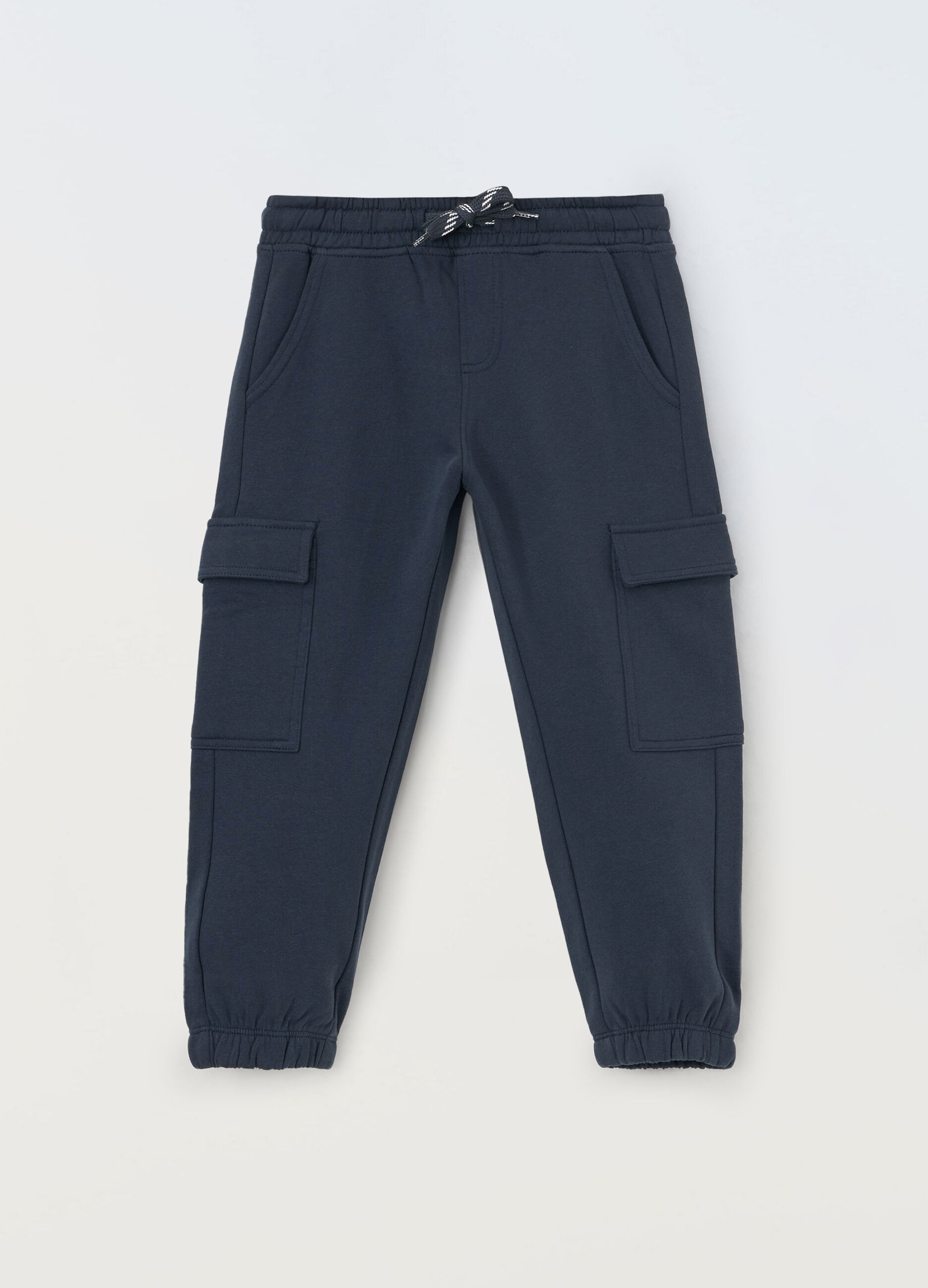 Jogger cargo in puro cotone bambino_0