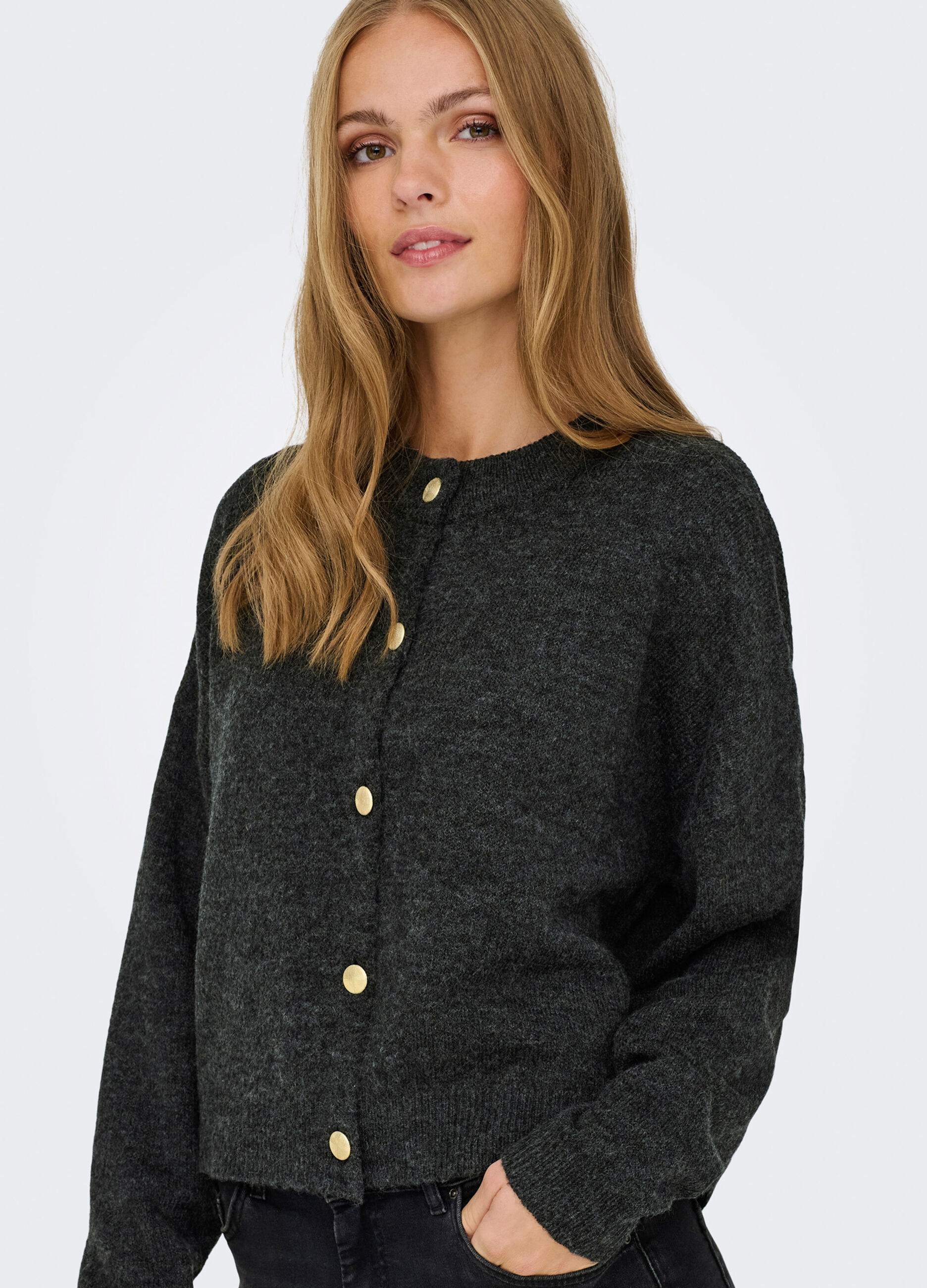 Cardigan m&eacute;lange donna_3