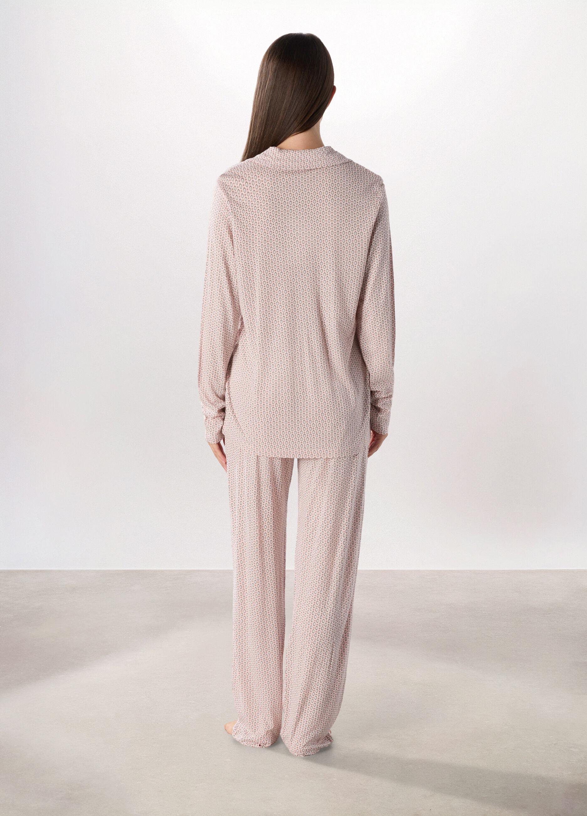 Set pigiama in jersey di pura viscosa donna_1