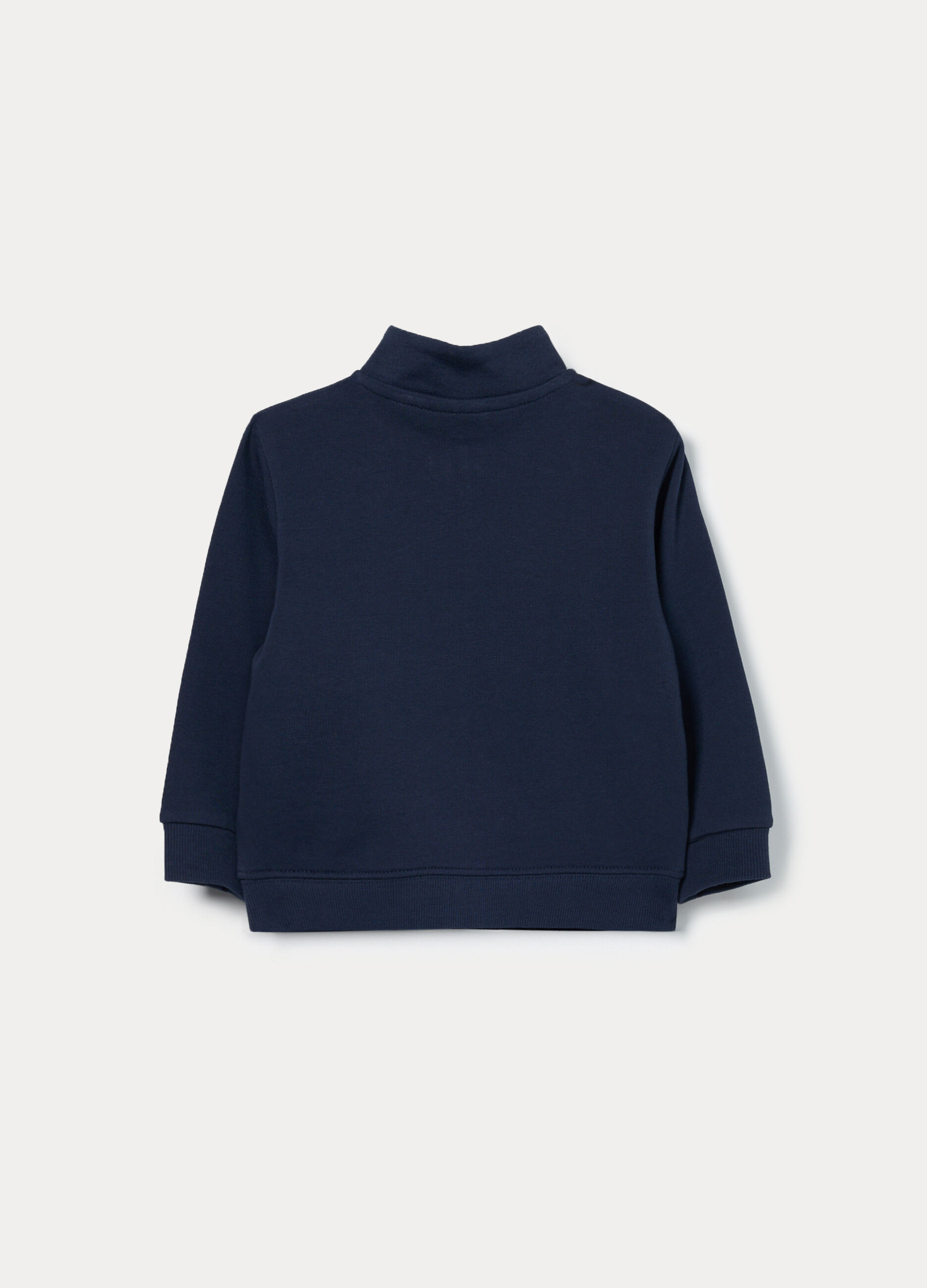 Felpa full zip in french terry di puro cotone bimbo_1