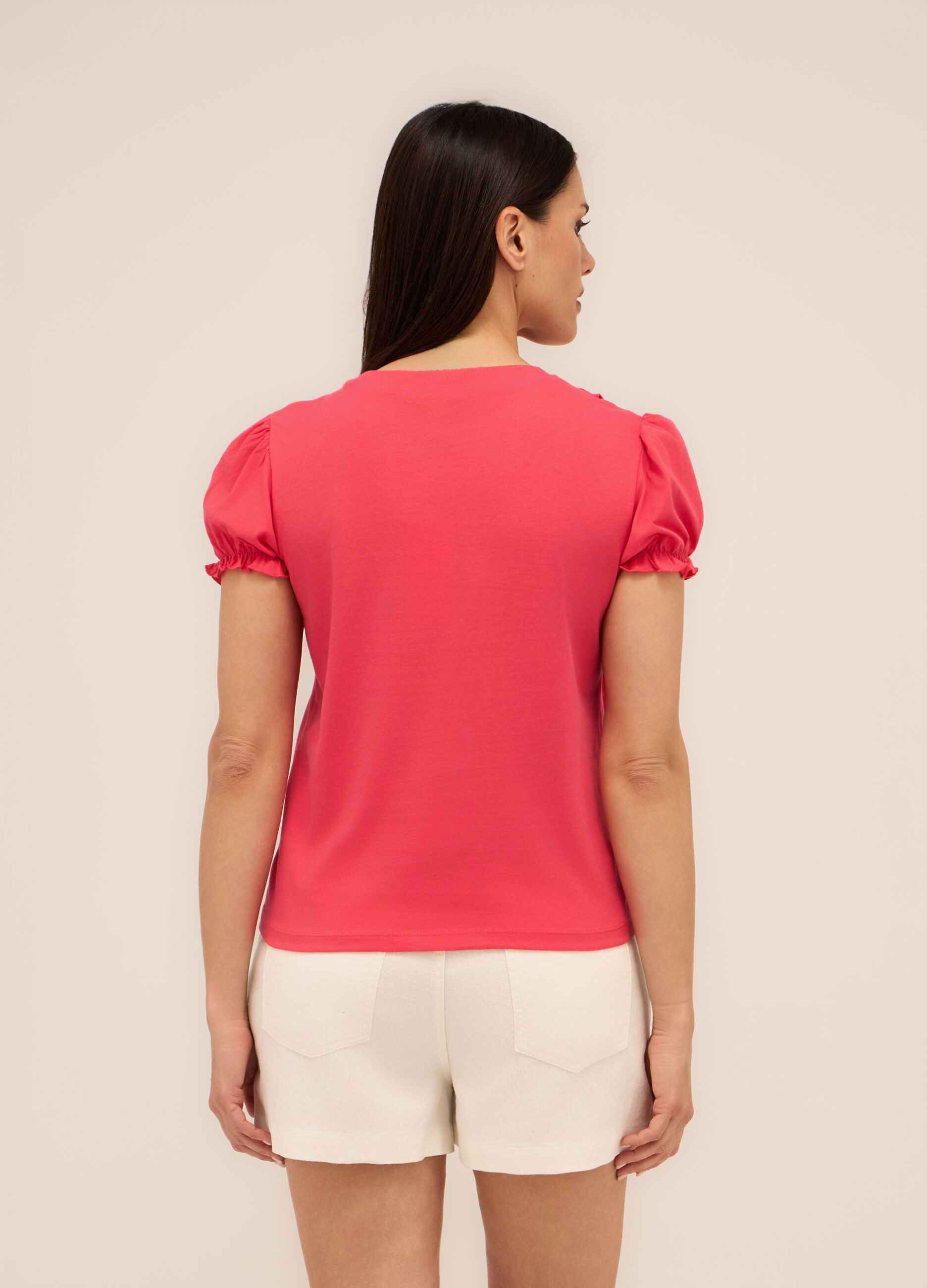 T-shirt in puro cotone donna_1