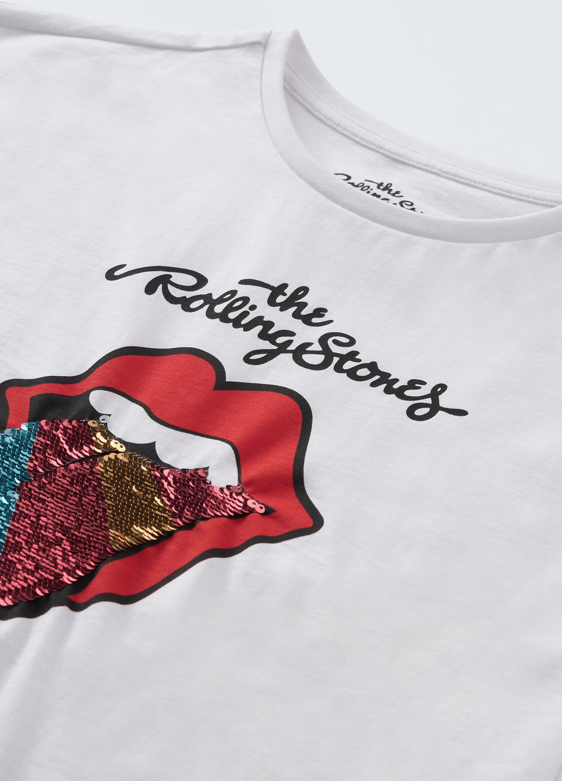 T-shirt in puro cotone con nodo ragazza