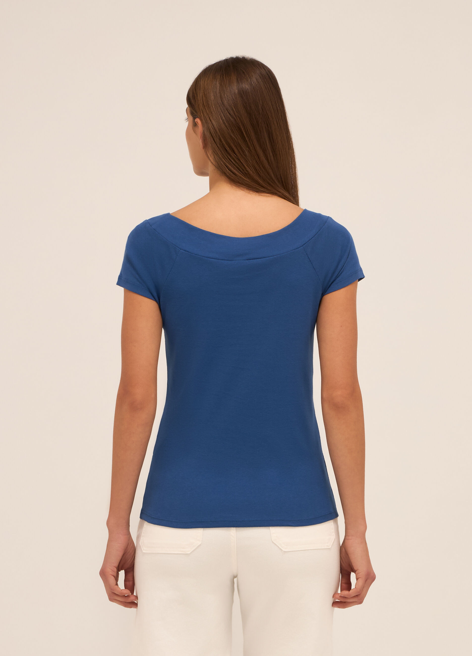 T-shirt in puro cotone donna_1