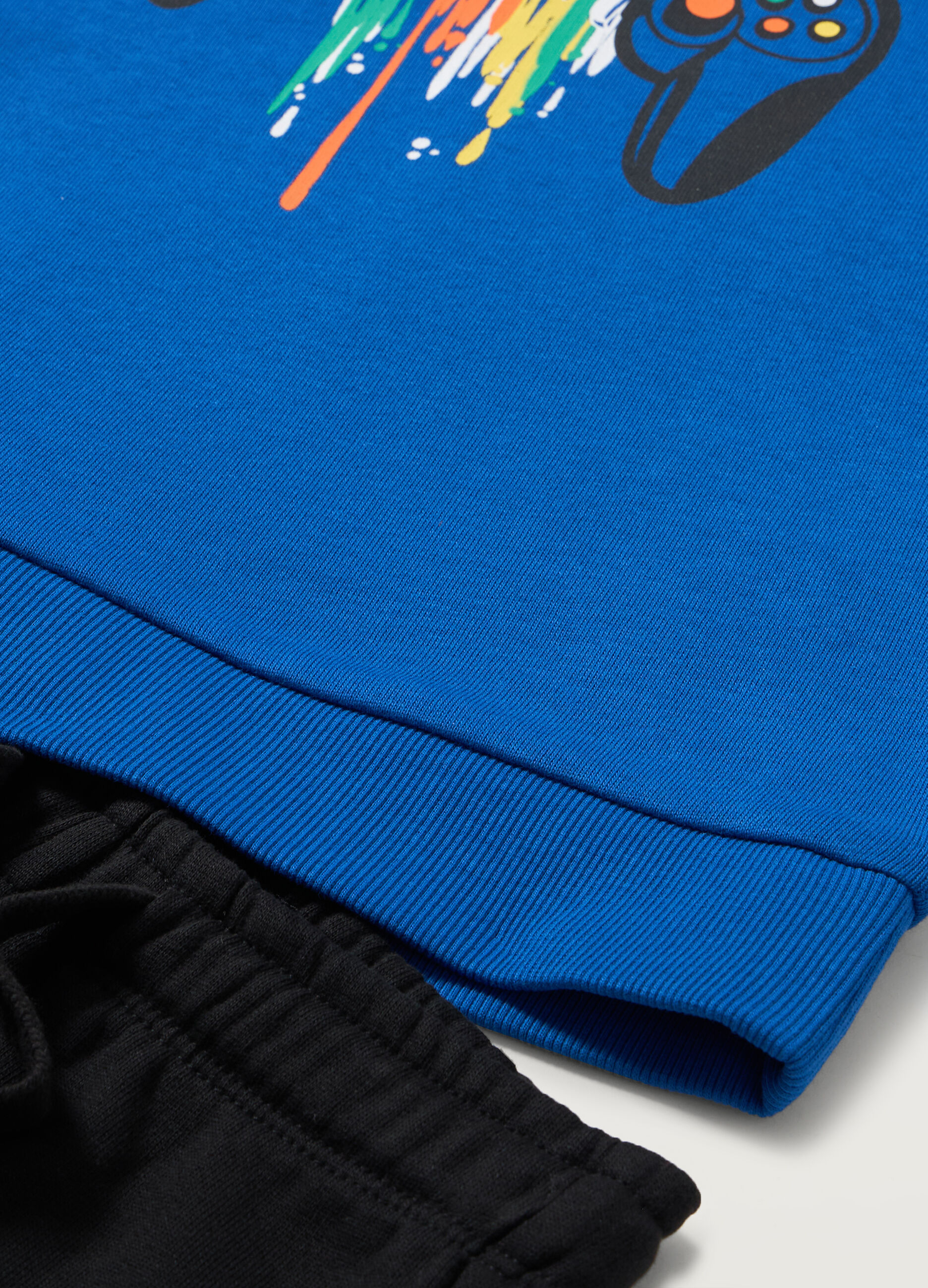 Jogging set in felpa di puro cotone bambino_1