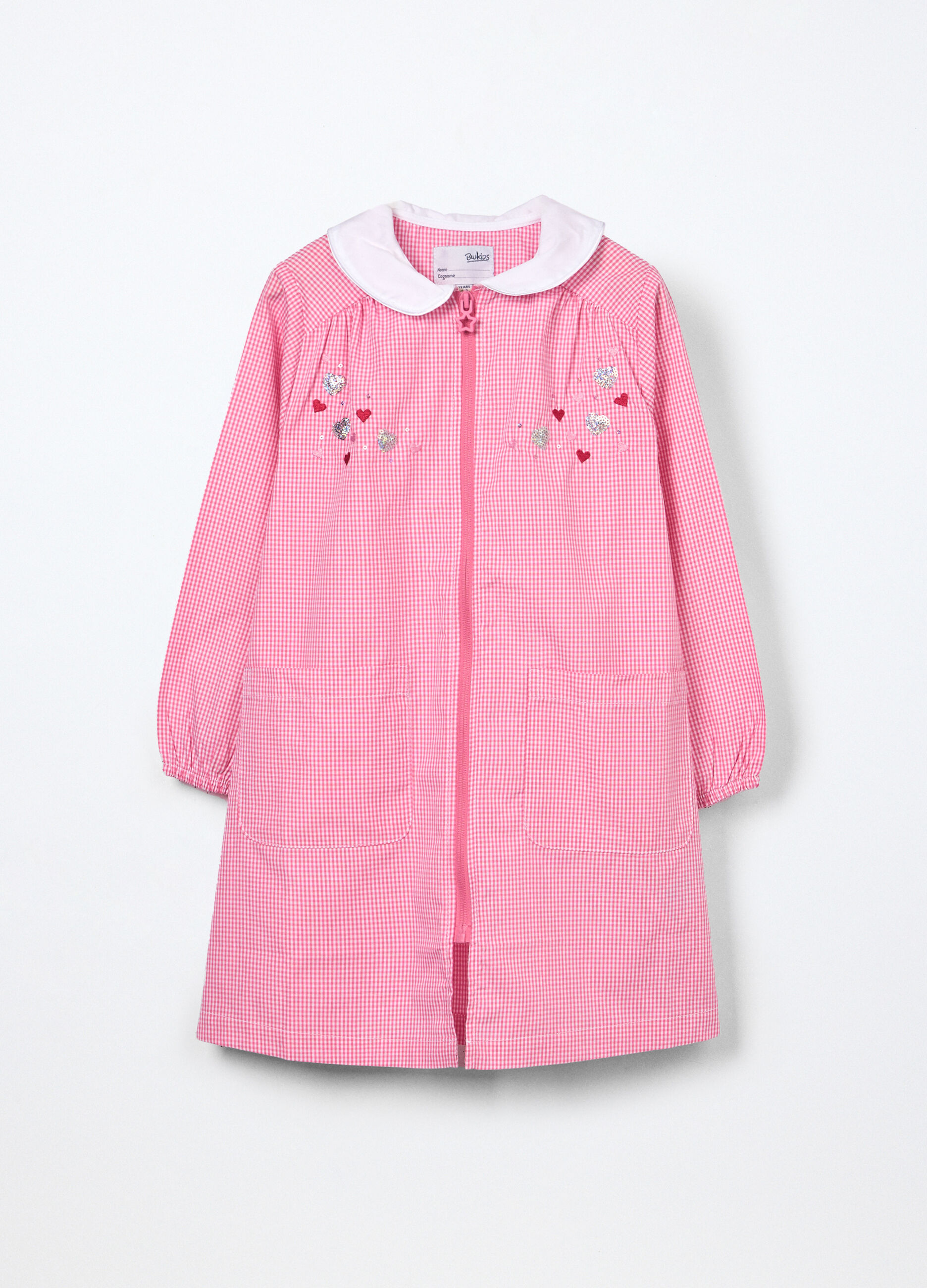 Grembiule a quadri bambina_0