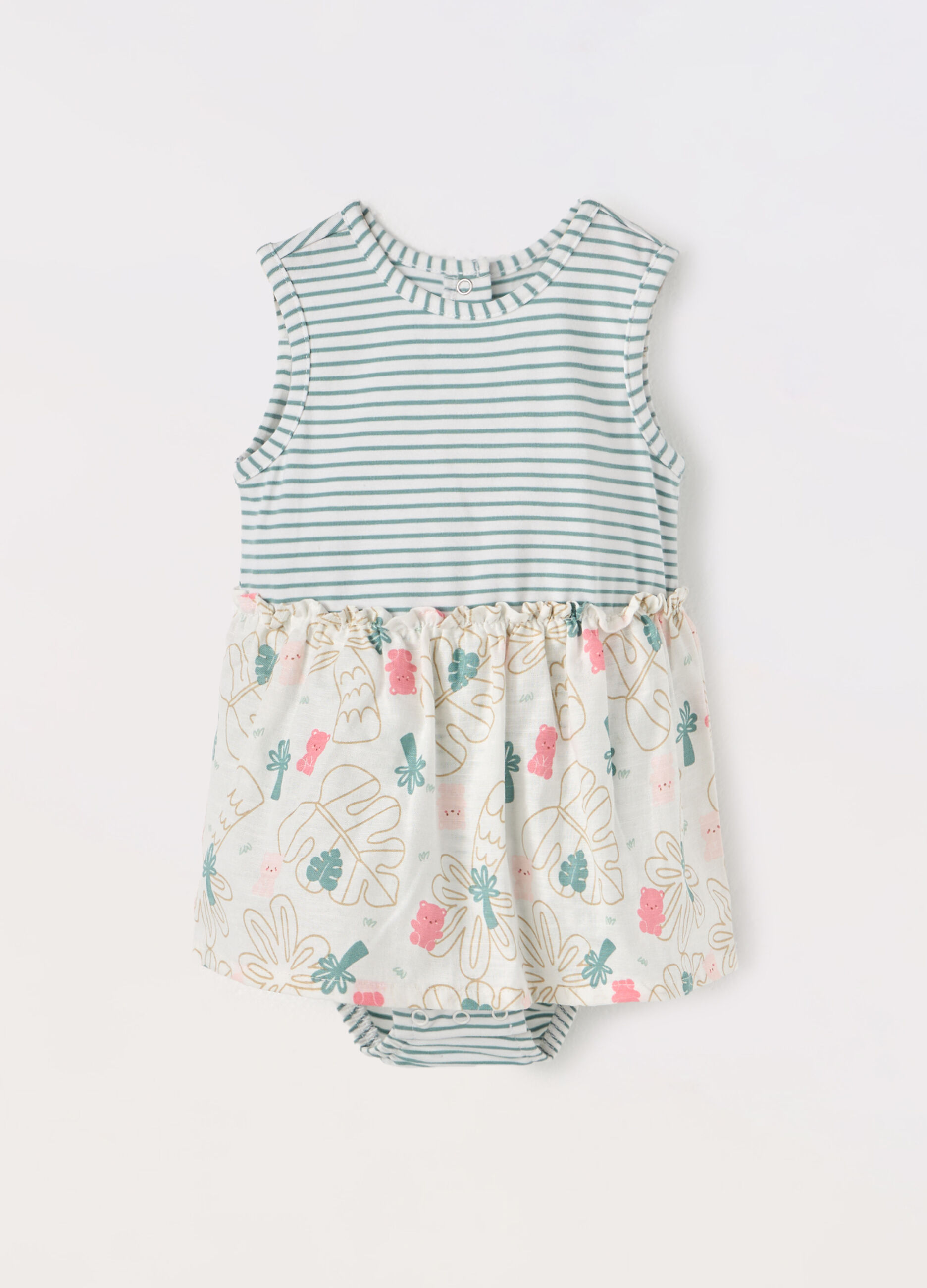 Vestito in cotone stretch neonata_0